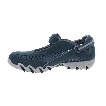 Allrounder by Mephisto Niro Sneaker, Klettverschluss, Jeans, C. Suede 95 / Open Mesh 95 Klettschuh