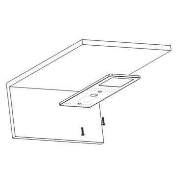 kalb LED Unterbauleuchte schwarz 5W- sehr flache Küchenleuchte mit Touch-Dimmfunktion, 1er Set warmweiss, warmweiss