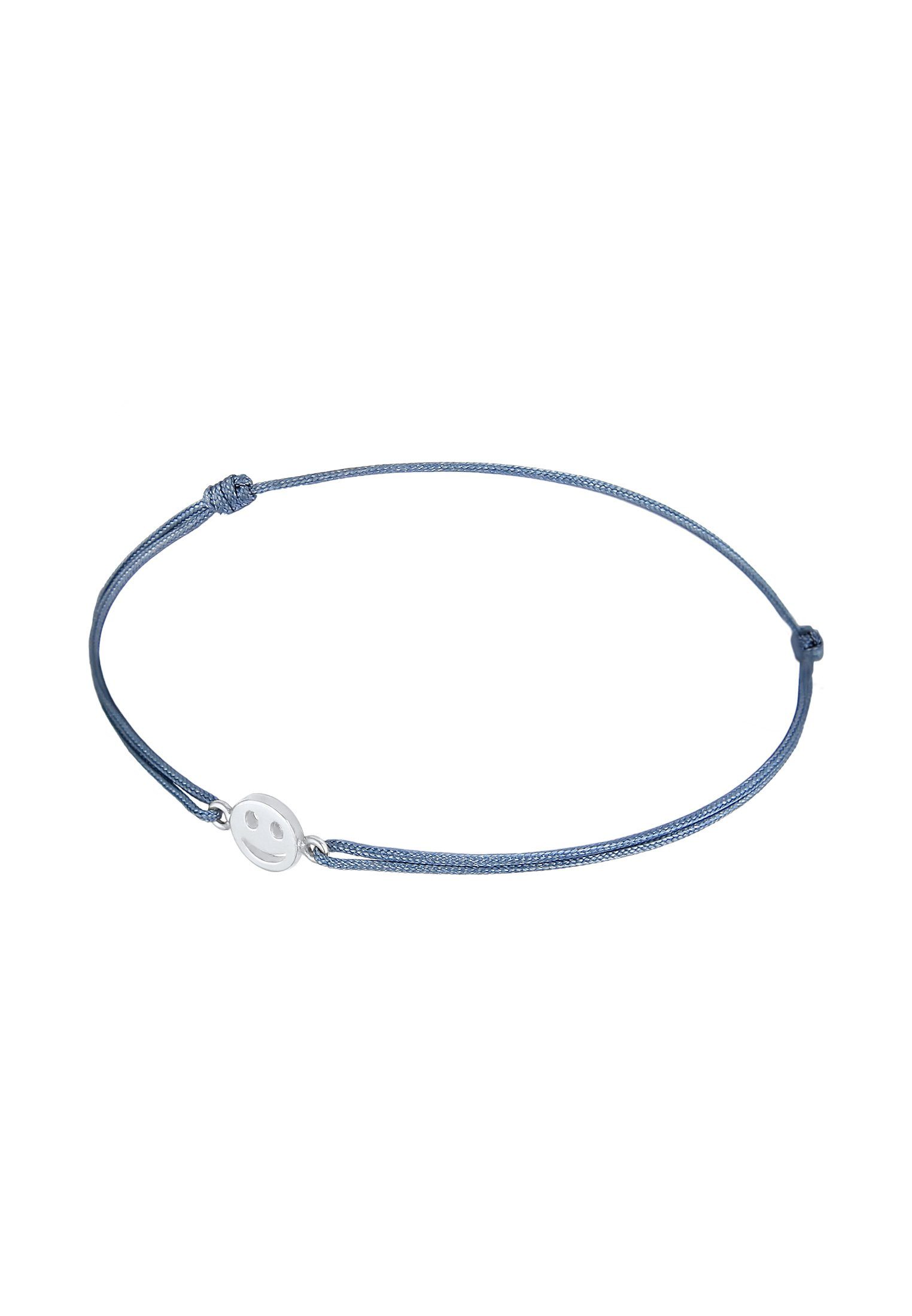 Elli Armband mit Smile Face Textil 925 Silber vergoldet (kein Set, 1-tlg), günstig online kaufen
