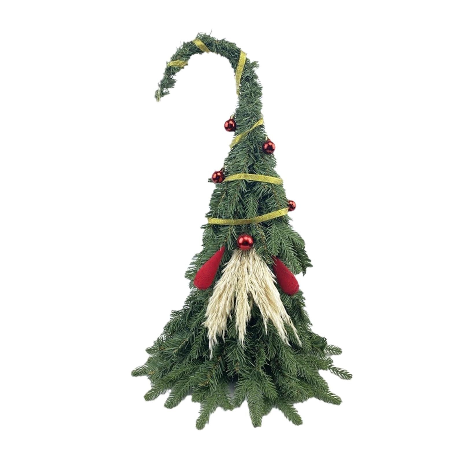 Coonoor Künstlicher Weihnachtsbaum Miniatur Weihnachtsbaum mit krummem Kopf, Nie