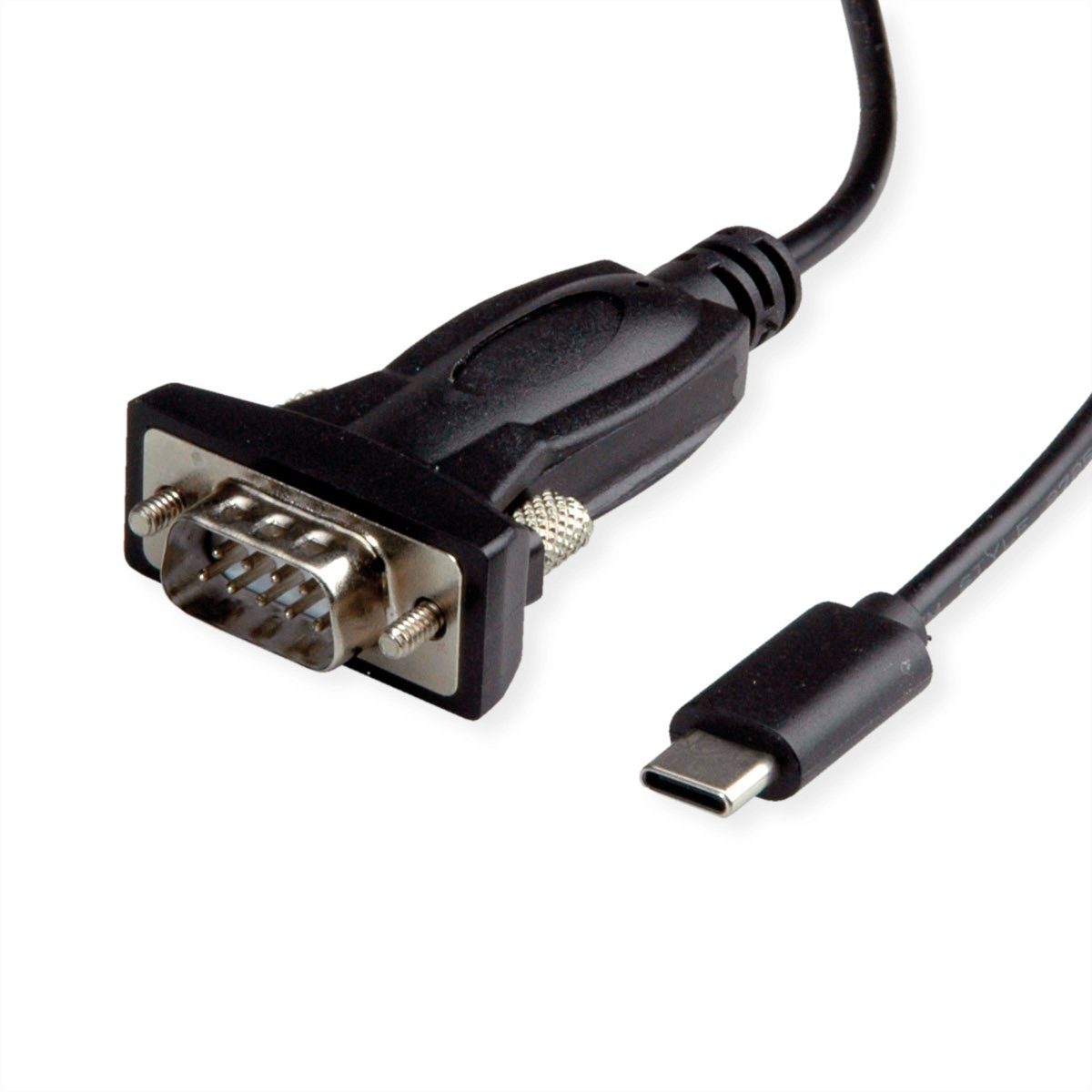 VALUE USB - Seriell Konverter-Kabel, Typ C - RS232 Computer-Adapter USB Typ  C (USB-C) Männlich (Stecker) zu D-Sub 9-polig (DE-9) Männlich (Stecker),  180.0 cm
