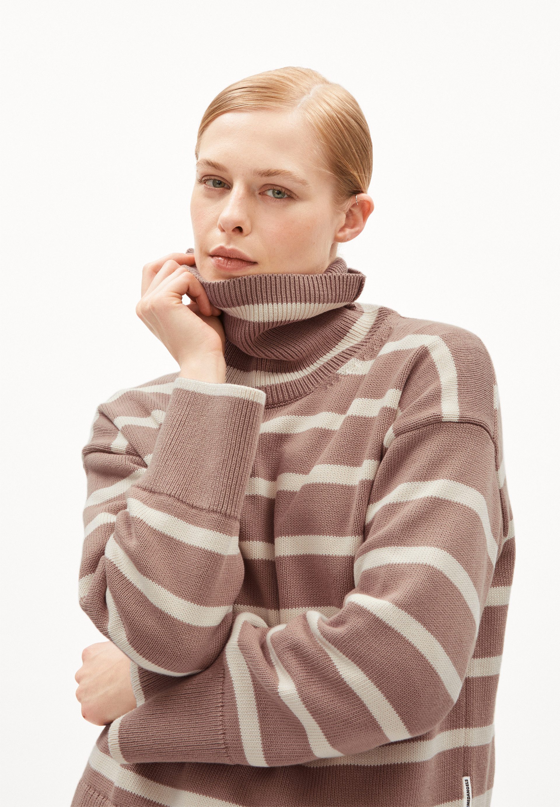 Armedangels Strickpullover CHANAA STRIPES Loose Fit