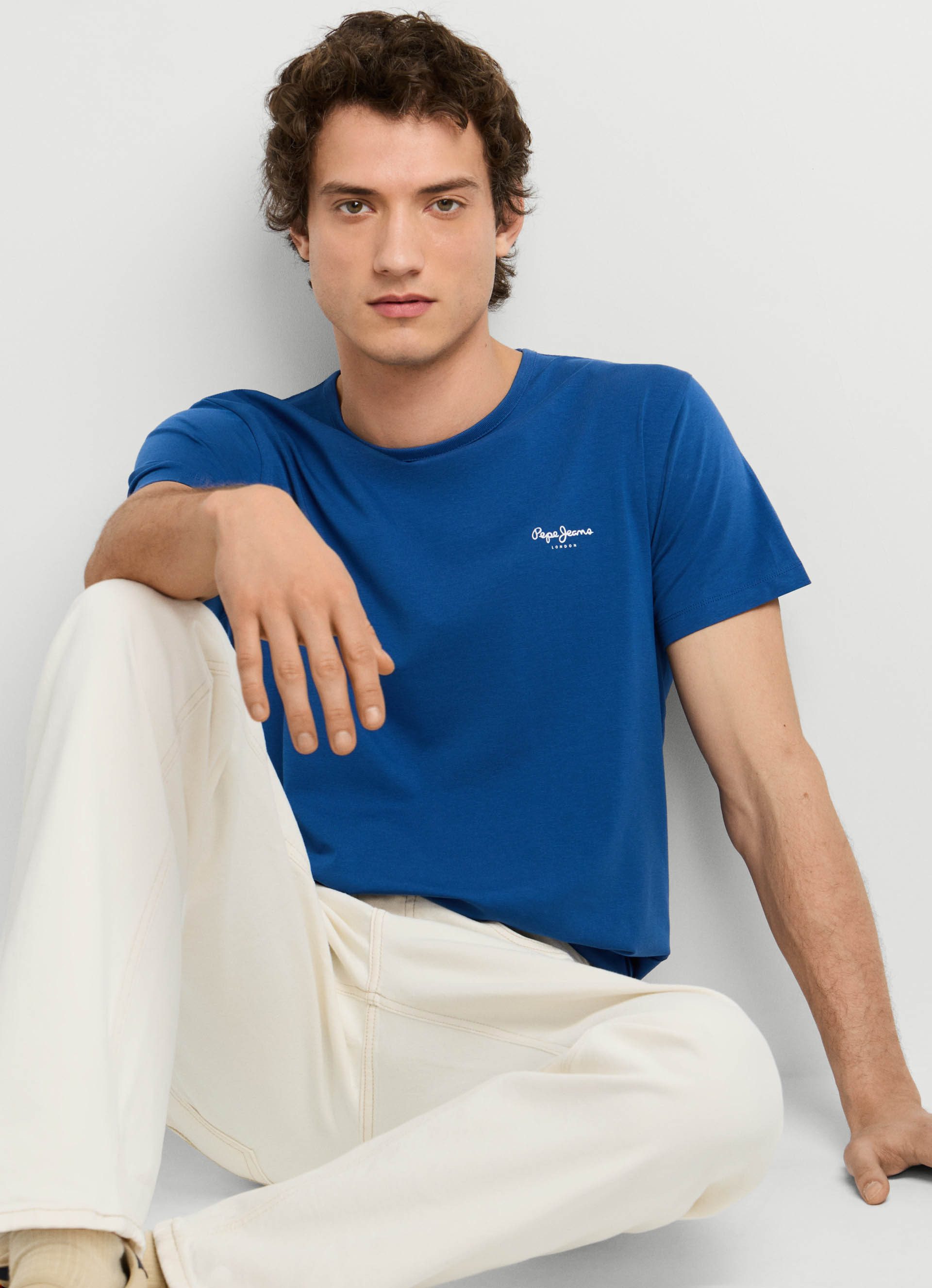 Pepe Jeans T-Shirt ORIGINAL BASIC 3N Rundhals mit kleinem Logodruck – Bild 4 von 5