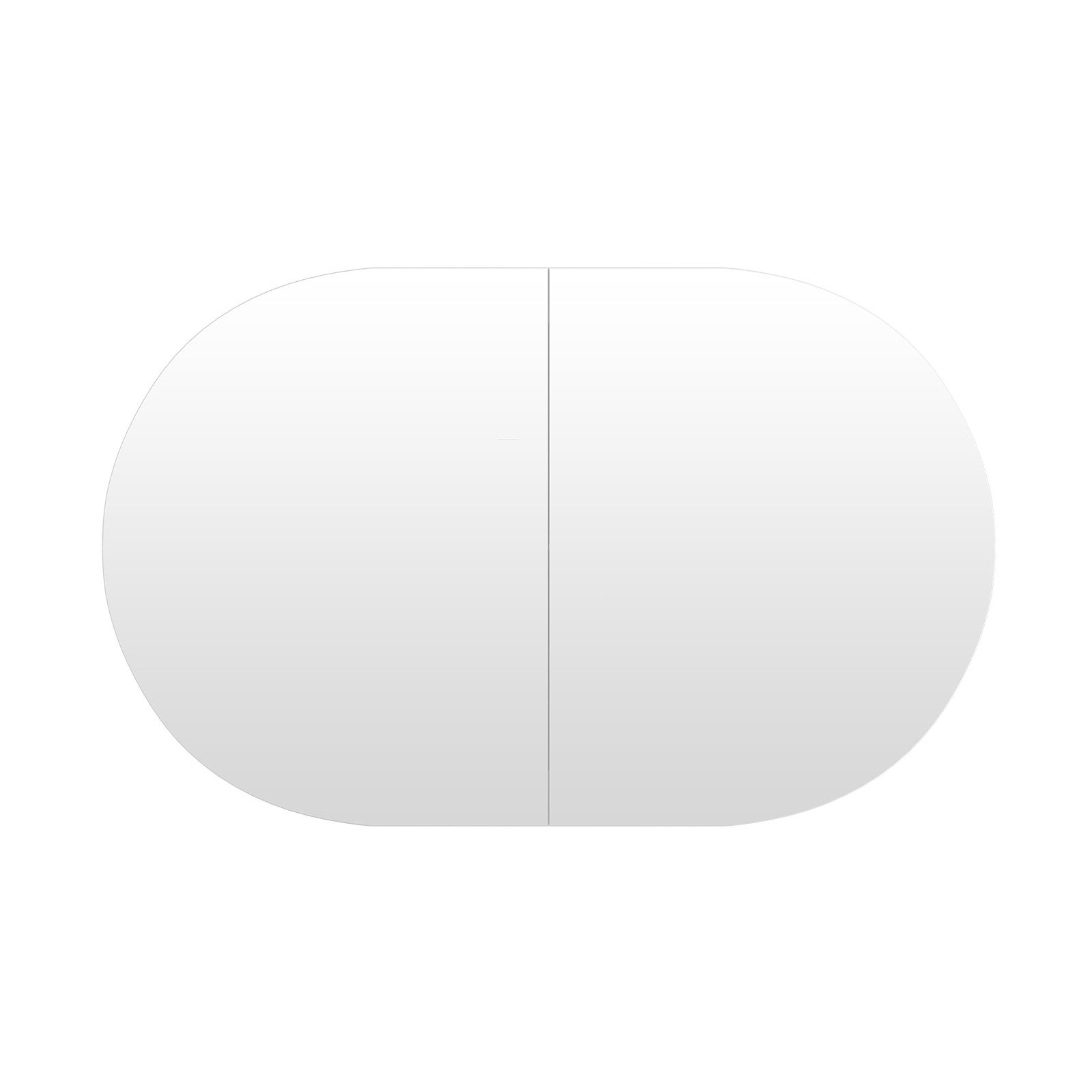 radelldar Badezimmerspiegelschrank ovaler Spiegelschrank bad mit 5 Fächern, günstig online kaufen