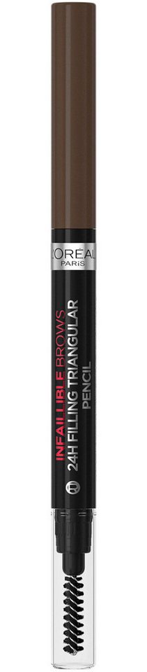 L'ORÉAL PARIS Augenbrauenpflege INFAILLIBLE 24H FILLING TRIANGULAR PENCIL, sorgt für ausdrucksstarke Brauen den ganzen Tag