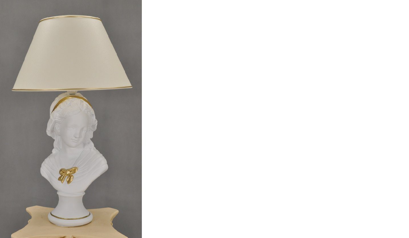 JVmoebel Skulptur Antik Stil Büste Leuchte Tischlampe Leuchten Tischleuchte Lampe