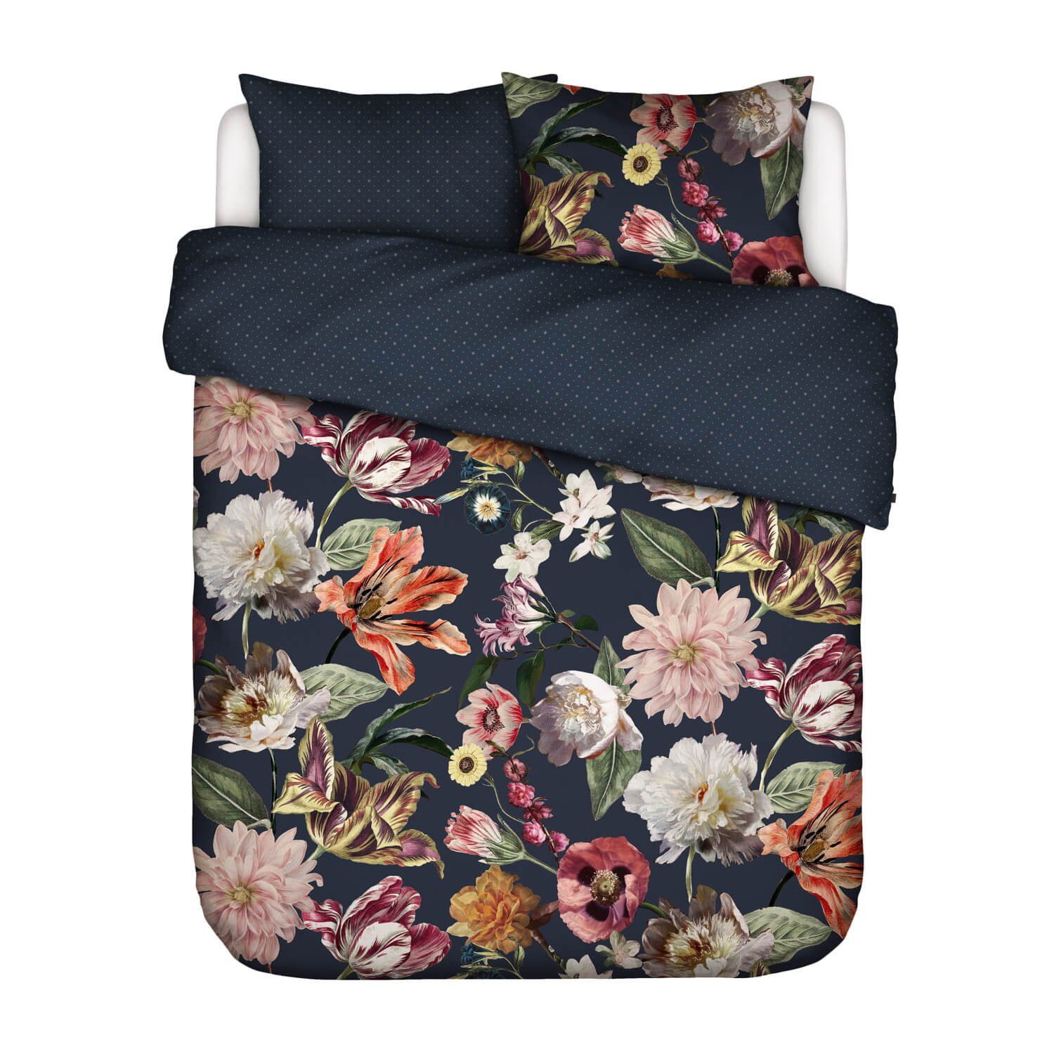Essenza Bettwäsche Filou Dark Blue Satin, günstig online kaufen