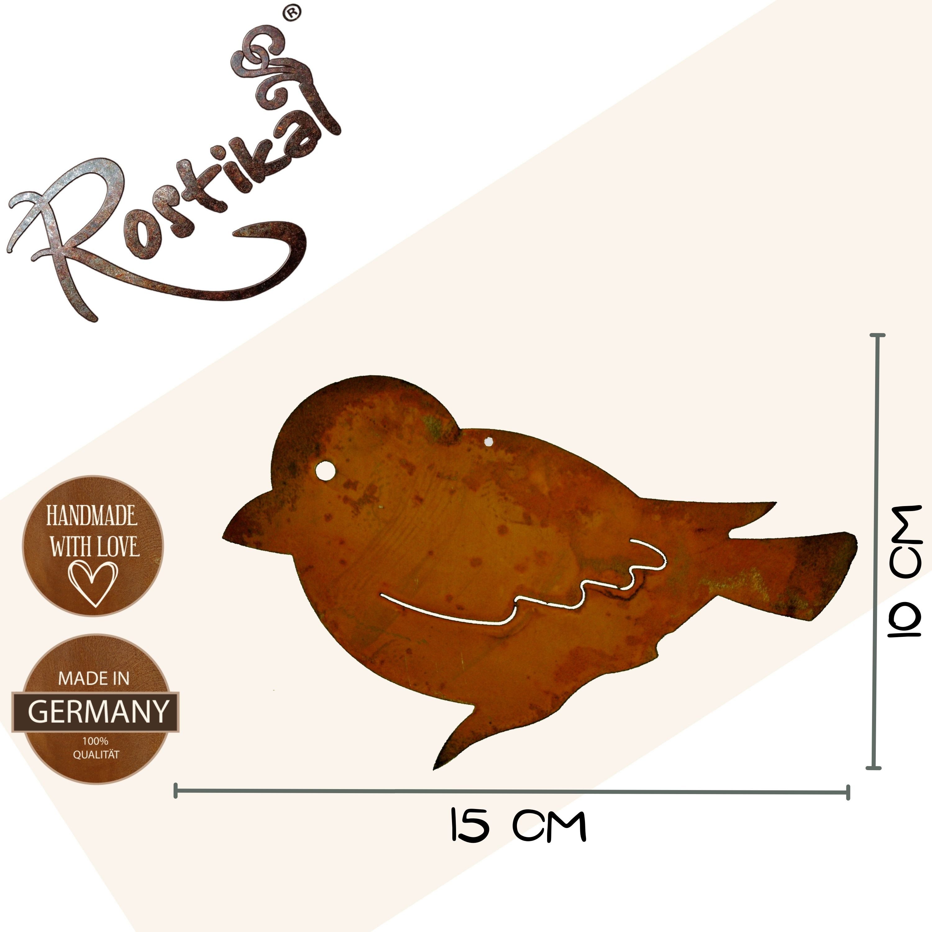Rostikal Hängedekoration Metall Vogel, echter Rost günstig online kaufen