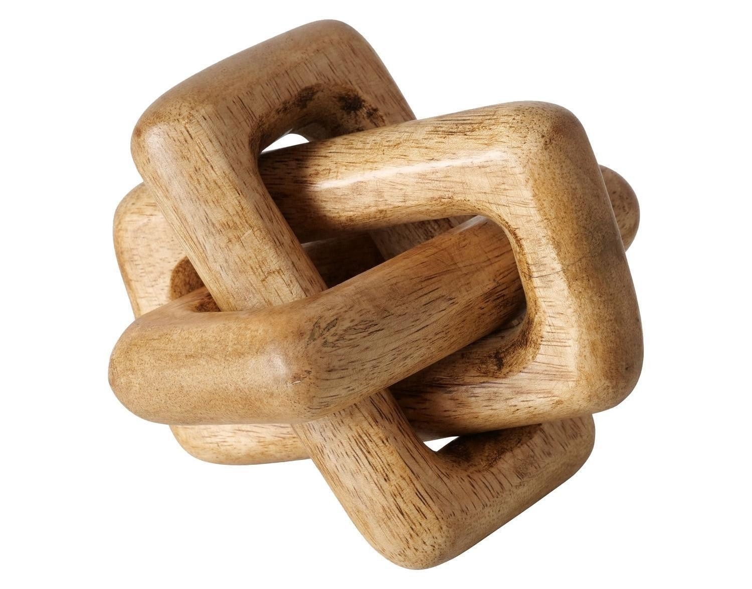 BOLTZE GRUPPE GmbH Dekoobjekt SUAL, 20 x 20 cm, Braun, Mangoholz, (1 St), in Form eines Knotens