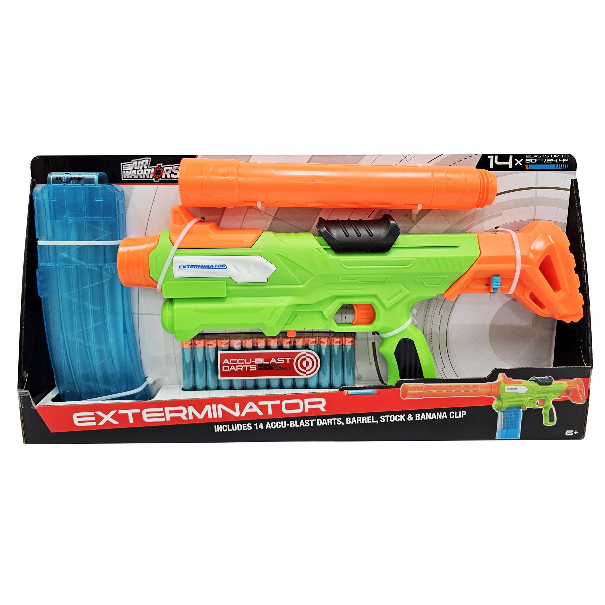 Buzz Bee Toys Blaster BuzzBee Exterminator, Der BuzzBee Air Warriors Exterminator ist ein anpassbarer Top-Primed B