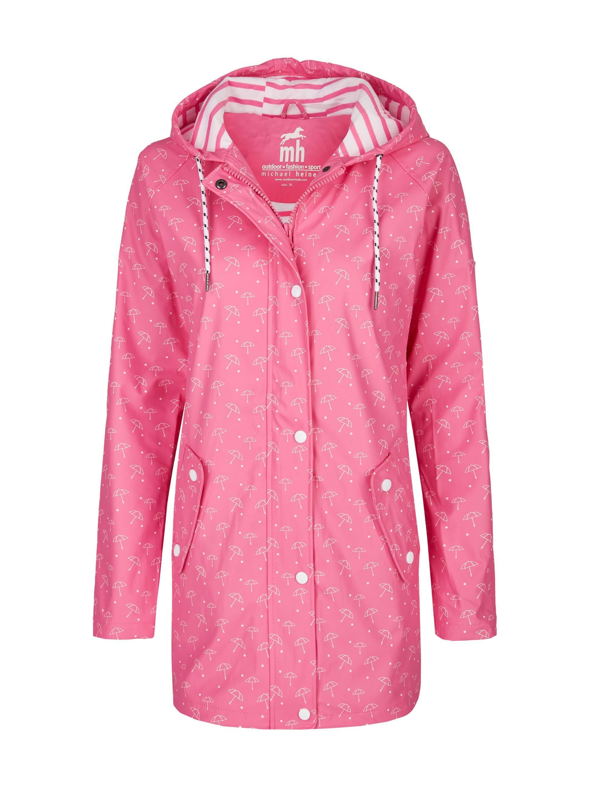 Michael Heinen Regenjacke Damen Friesennerz "Schirm" wasserdicht, winddicht Kapuze, Taschen