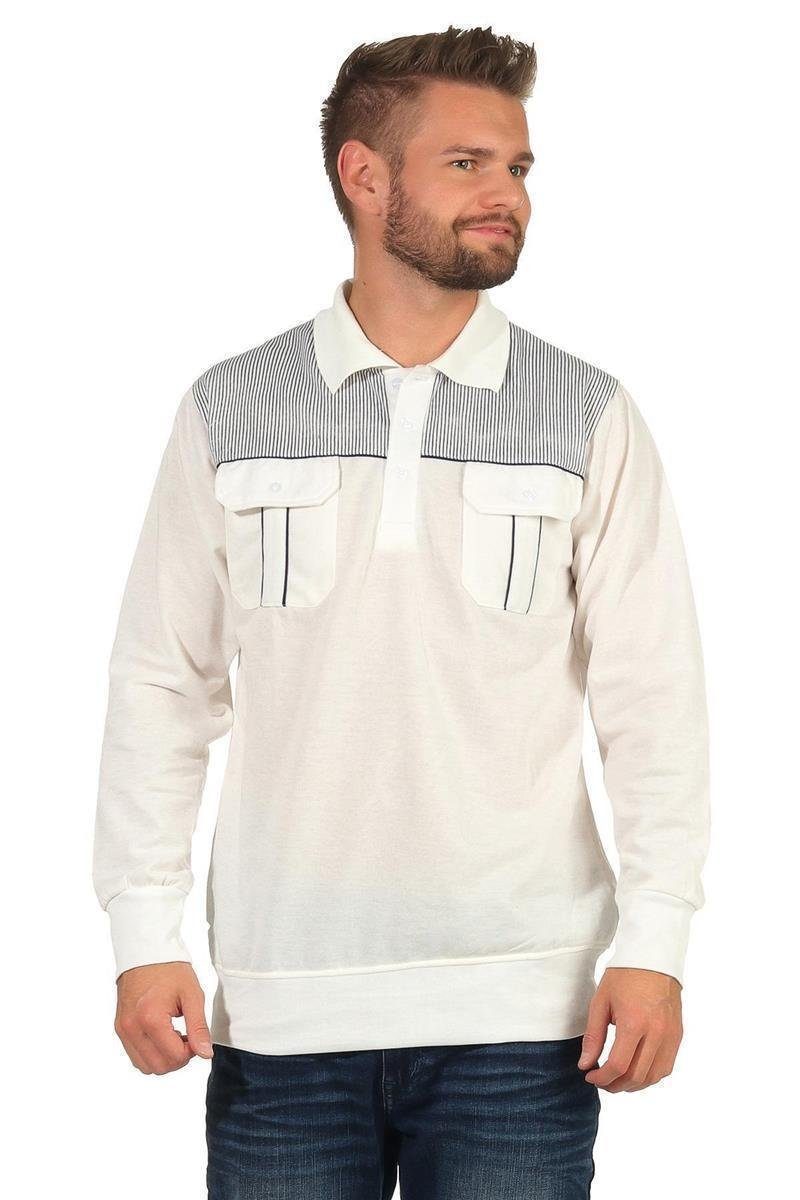 EloModa Poloshirt Herren Polo Shirt Langarm günstig online kaufen