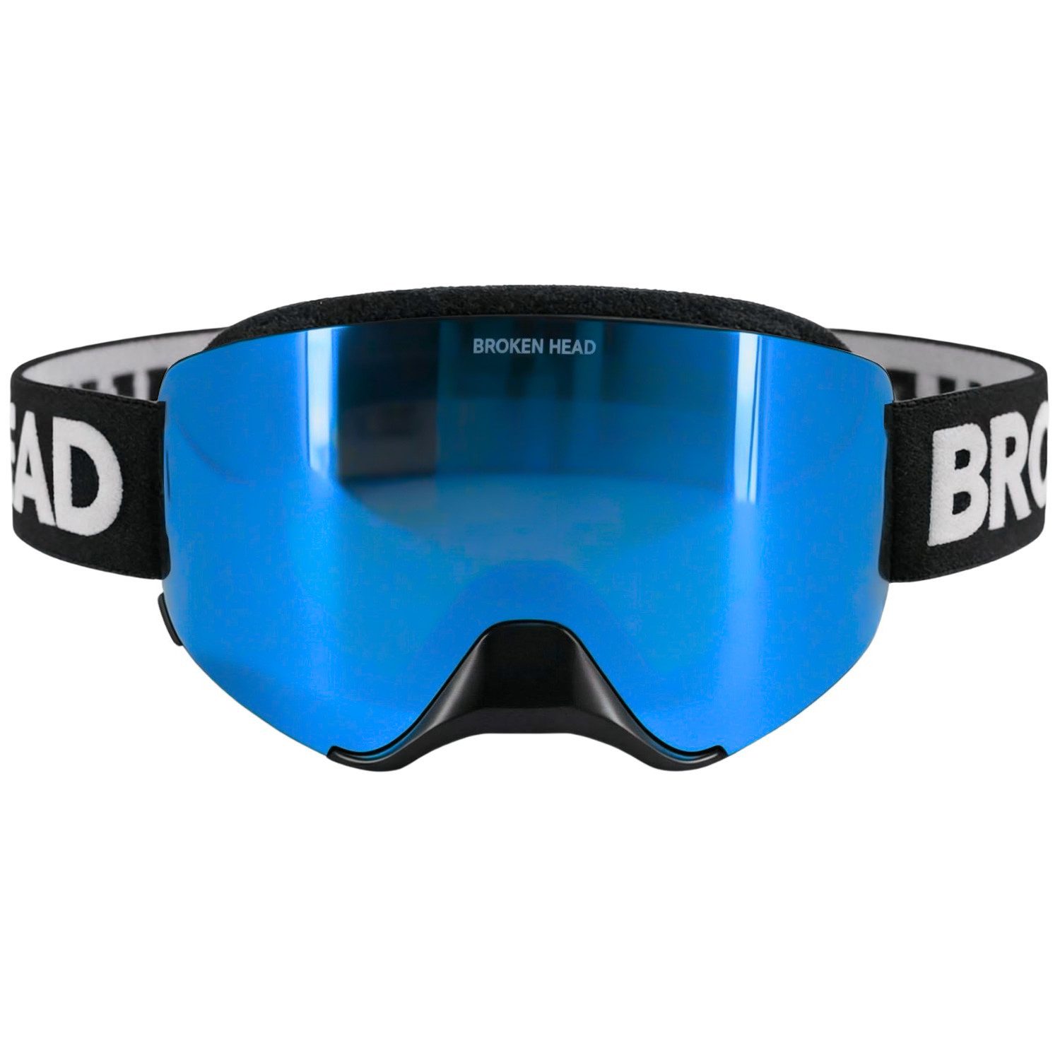 Broken Head Motorradbrille MX-Struggler Blau, Magnetisches Glas