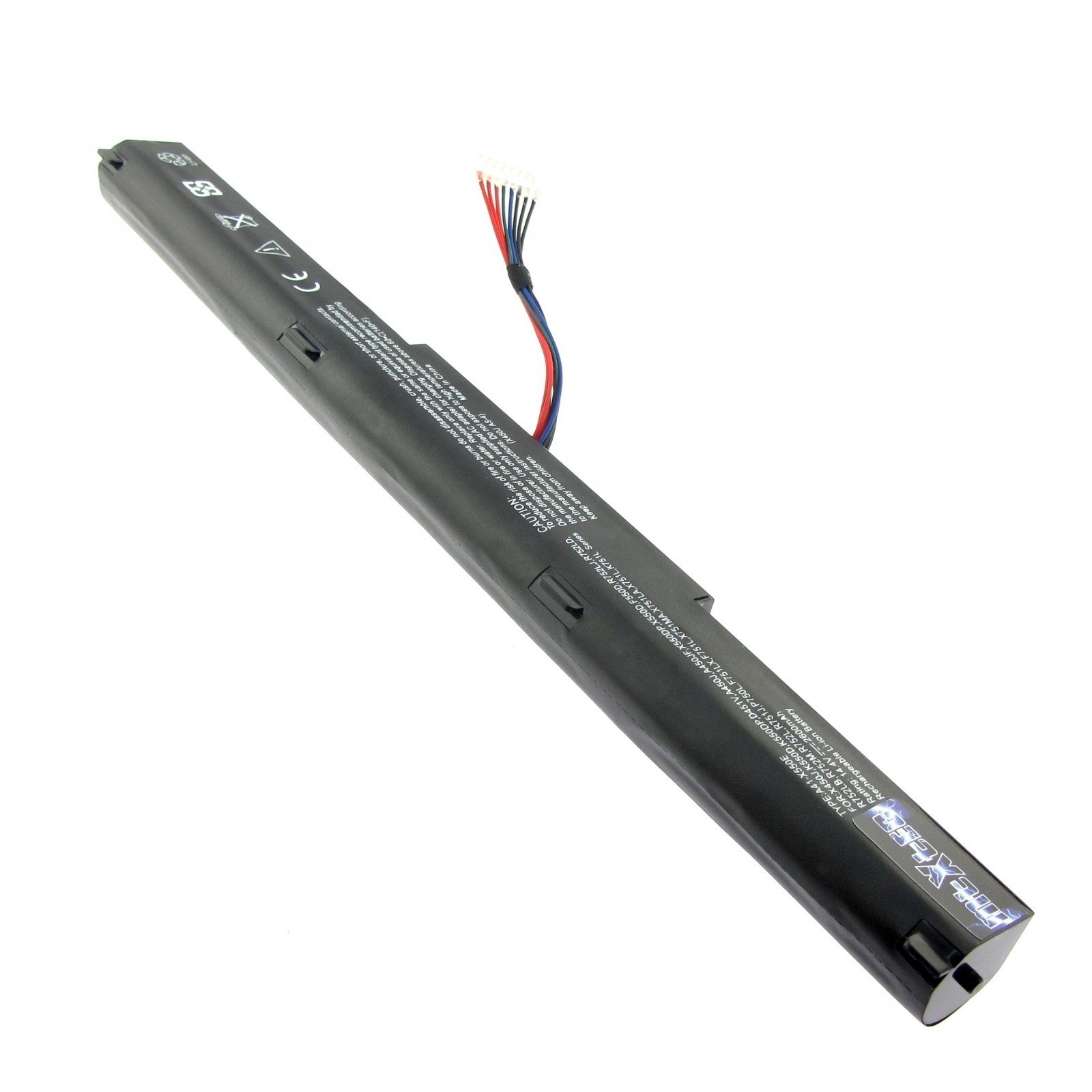 MTXtec Akku LiIon, 14.4V, 2600mAh Zellen, 4 37 ASUS Lithium-Ionen F751M Laptop-Akku, für Wh, (LiIon)