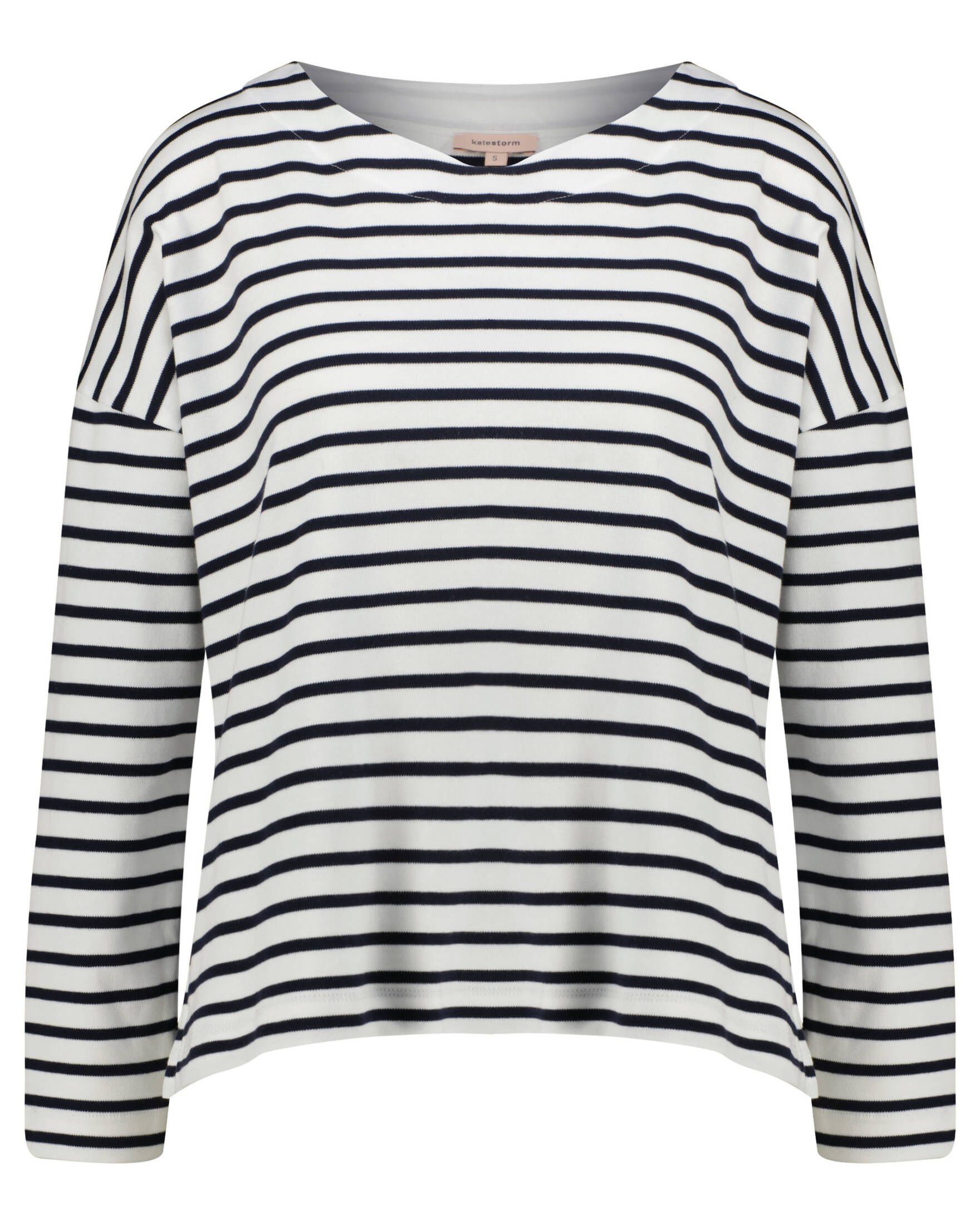 Langarmshirt Damen Material: T-Shirt Kate Storm (1-tlg), 100% Obermaterial: Baumwolle