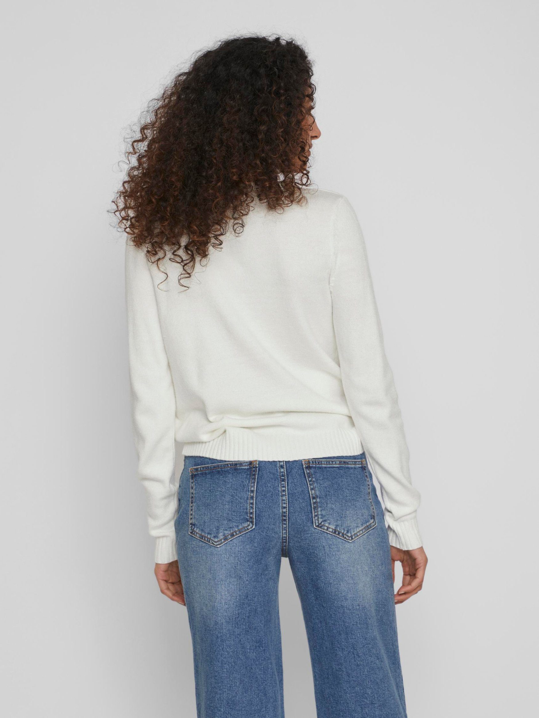 Vila Strickpullover Dünner Strickpullover Basic Stretch günstig online kaufen