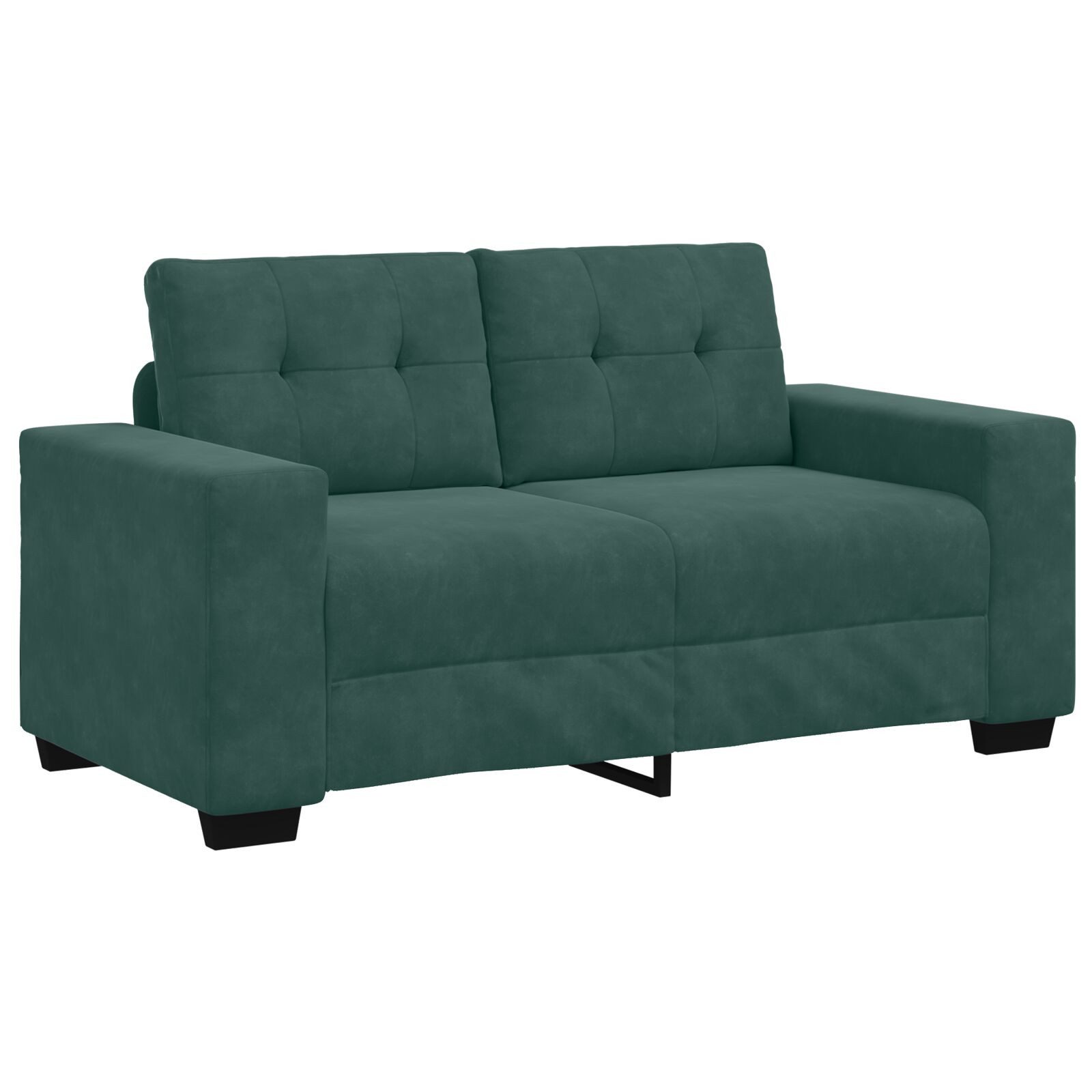 vidaXL Sofa Zweisitzer-Sofa Dunkelgrün 120 cm günstig online kaufen