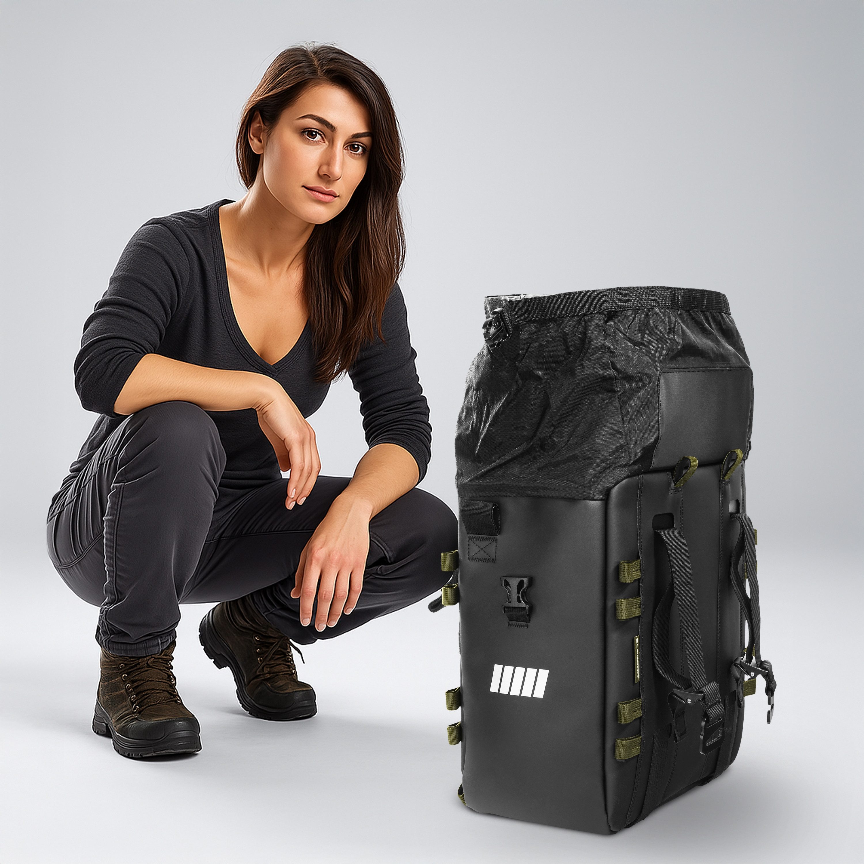 SCHNORR Gepäckträgertasche Motorrad Seitentaschen Set (2×32L) Softbags für Honda XL 750 Transalp