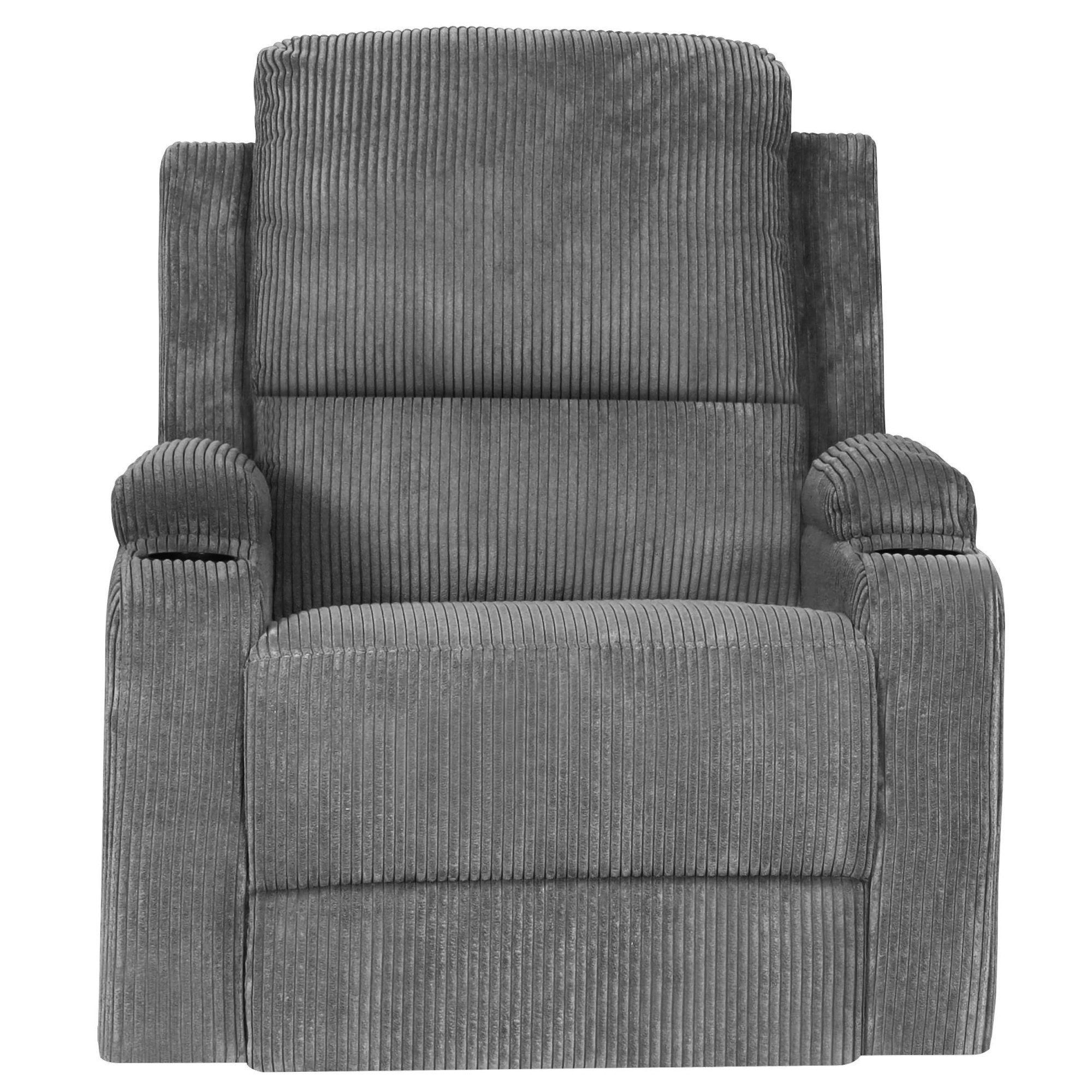 OTTO home Relaxsessel NAPORI Cord, Kinosessel, Multimedia-Sessel, TV-Sessel mit manueller u elektrischer Relaxfunktion u. Getränkehalter – Bild 4 von 5