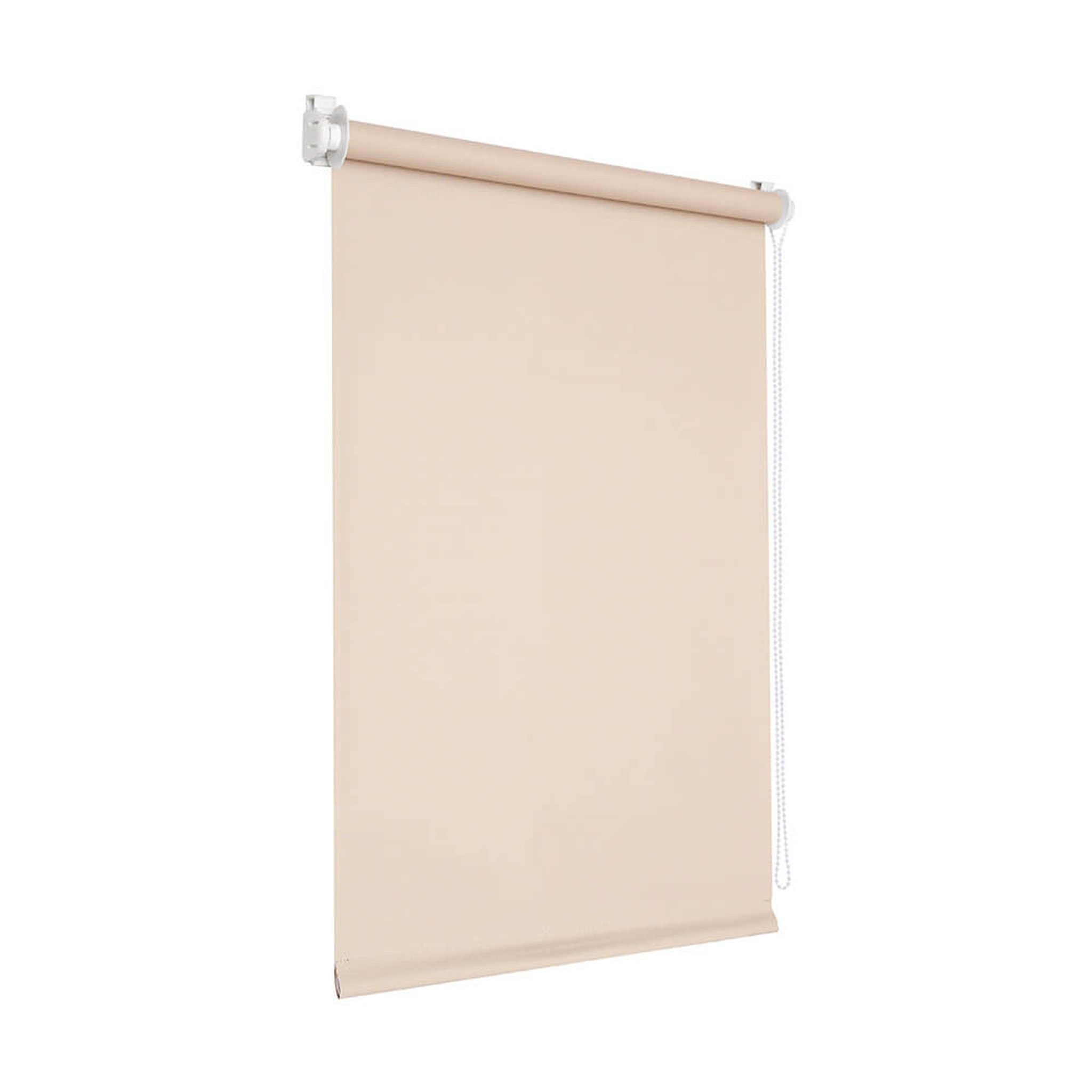 Verdunklungsrollo Klemmfix Verdunkelungsrollo 45x150 cm beige [Stoffbreite: 42cm], Victoria M., blickdicht, ohne Bohren, freihängend, Klemmfix, mit Kindersicherung, für Fenster und Türen, Sonnenschutz Sichtschutz