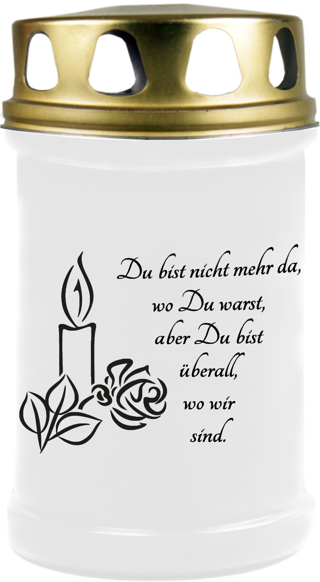 HS Candle Grabkerze GK-04210 (1-tlg), Grabkerze Brenndauer 48 Stunden mit M günstig online kaufen