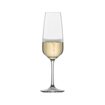 SCHOTT-ZWIESEL Champagnerglas Taste Sektgläser mit Moussierpunkt 283 ml 6er Set, Glas