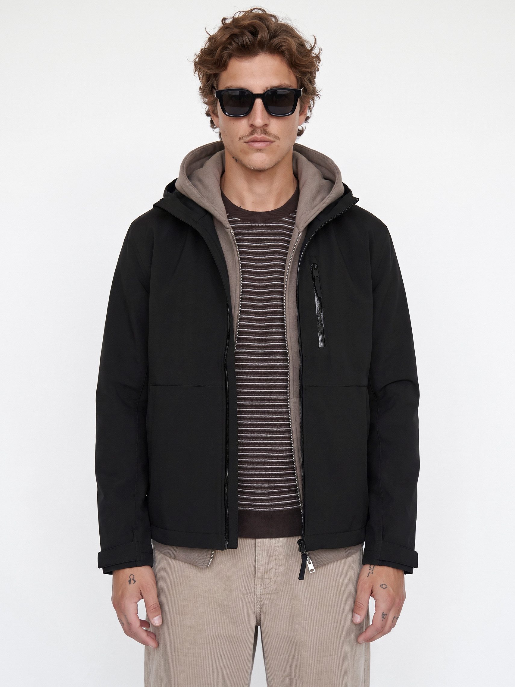 Jack & Jones Funktionsjacke JCOLEGACY TECHNICAL SHELL JACKET SN Kunstfaser, wind- und wasserabweisend