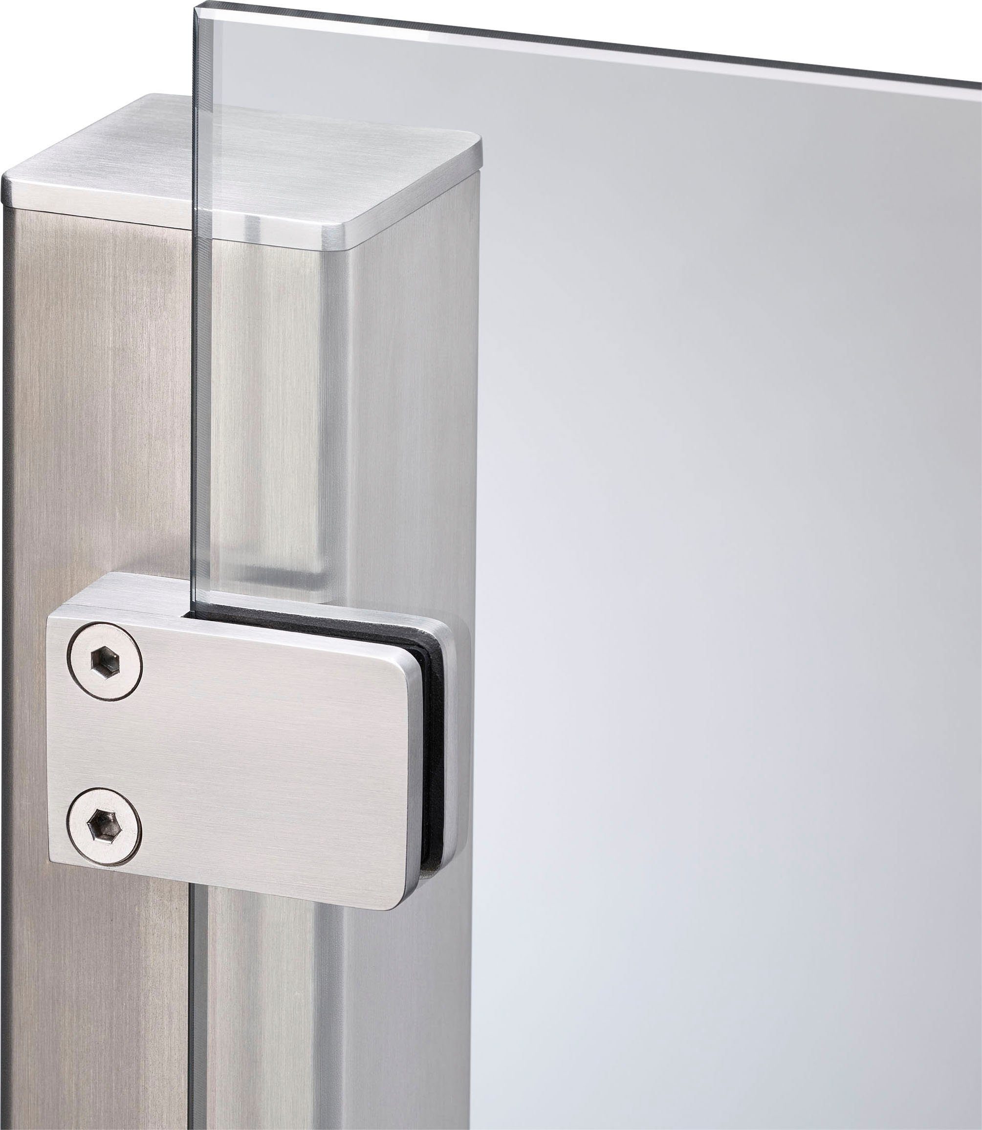 STAKET PRO Zaun, (Set), Glaszaun, Gesamtlänge: 3,32 m, 4 Pfosten