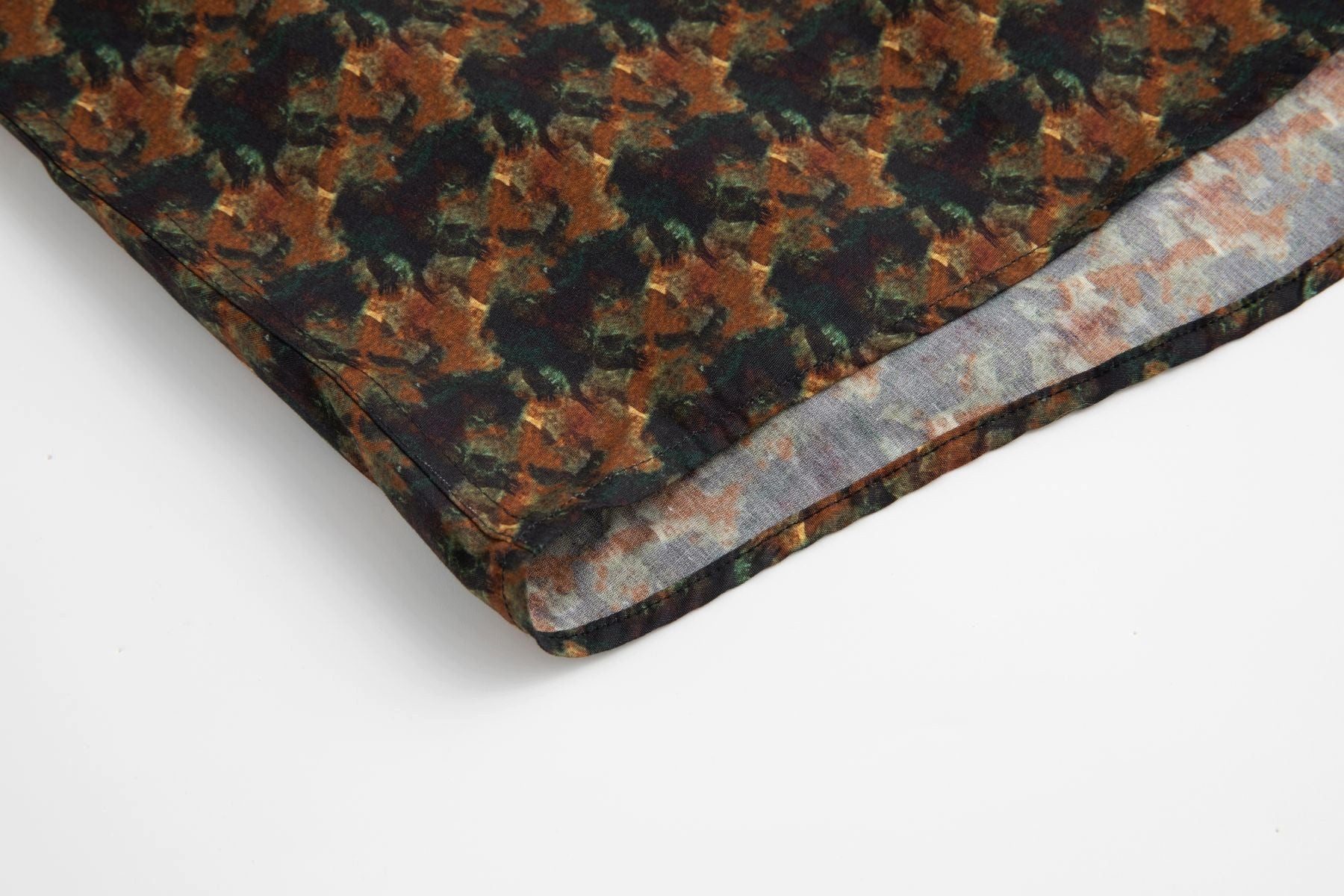 Haupt Langarmhemd Haupt Popelin Modern Fit Langarm Herrenhemd mit Allover abstraktem