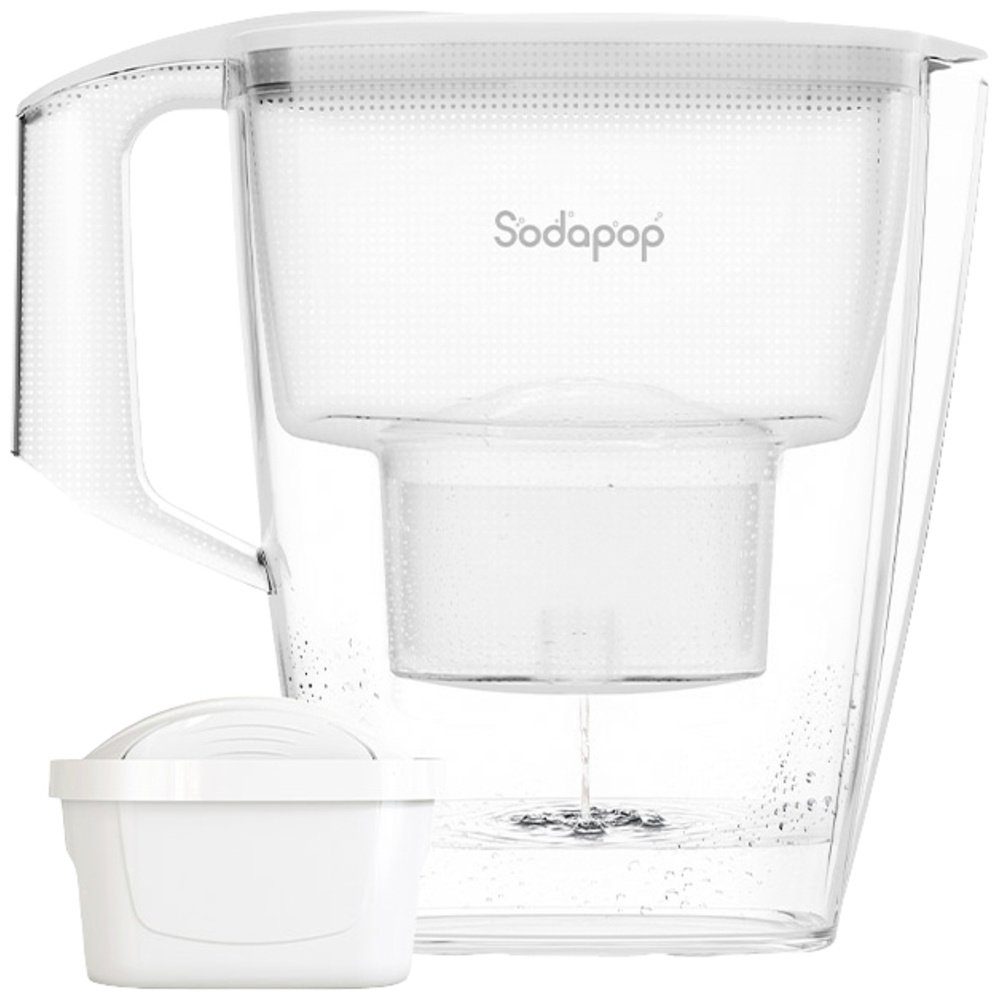 Sodapop Wasserfilter Sodapop 10029101 Wasserfilter 3 l Weiß, Transparent