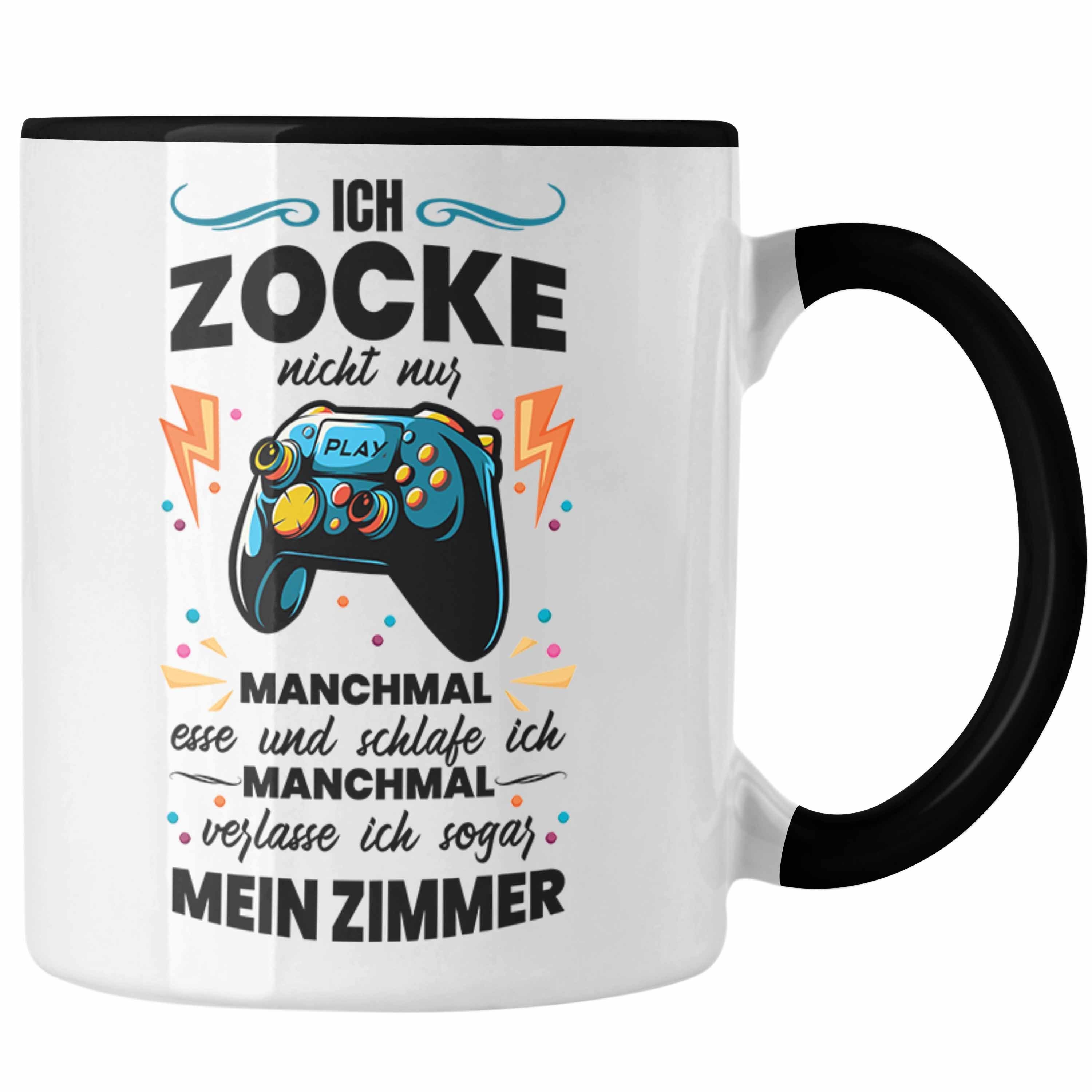 Trendation Tasse Trendation - Lustige Gamer Tasse Ich Zocke Nicht Nur Geschenk Zocker L