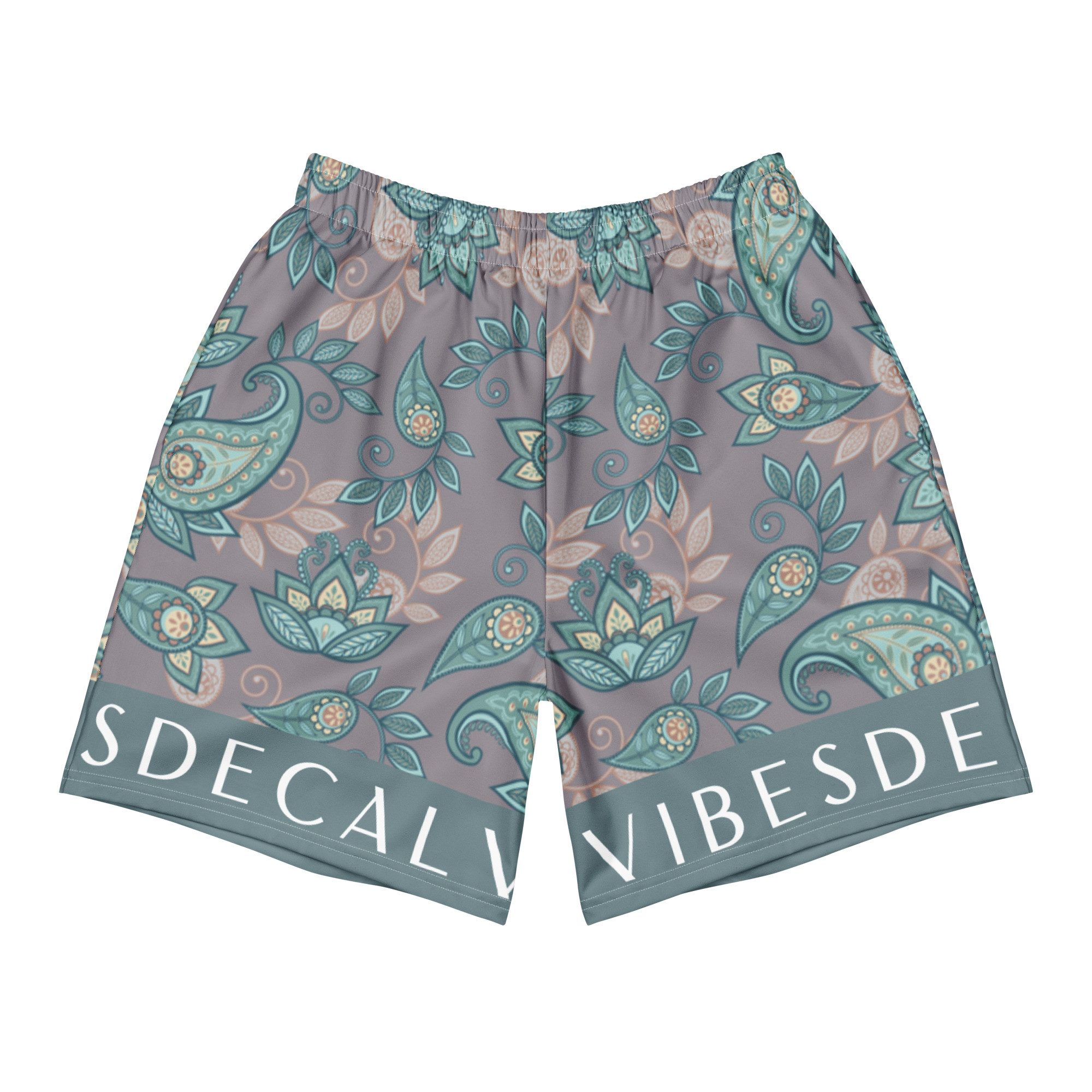 DECALVIBES Trainingsshorts Multifunctional Damen Sport Shorts Ultimate Vintage Leaves 4-Wege-Stretch, atmungsaktiv, elastischer Bund, vielseitig einsetzbar