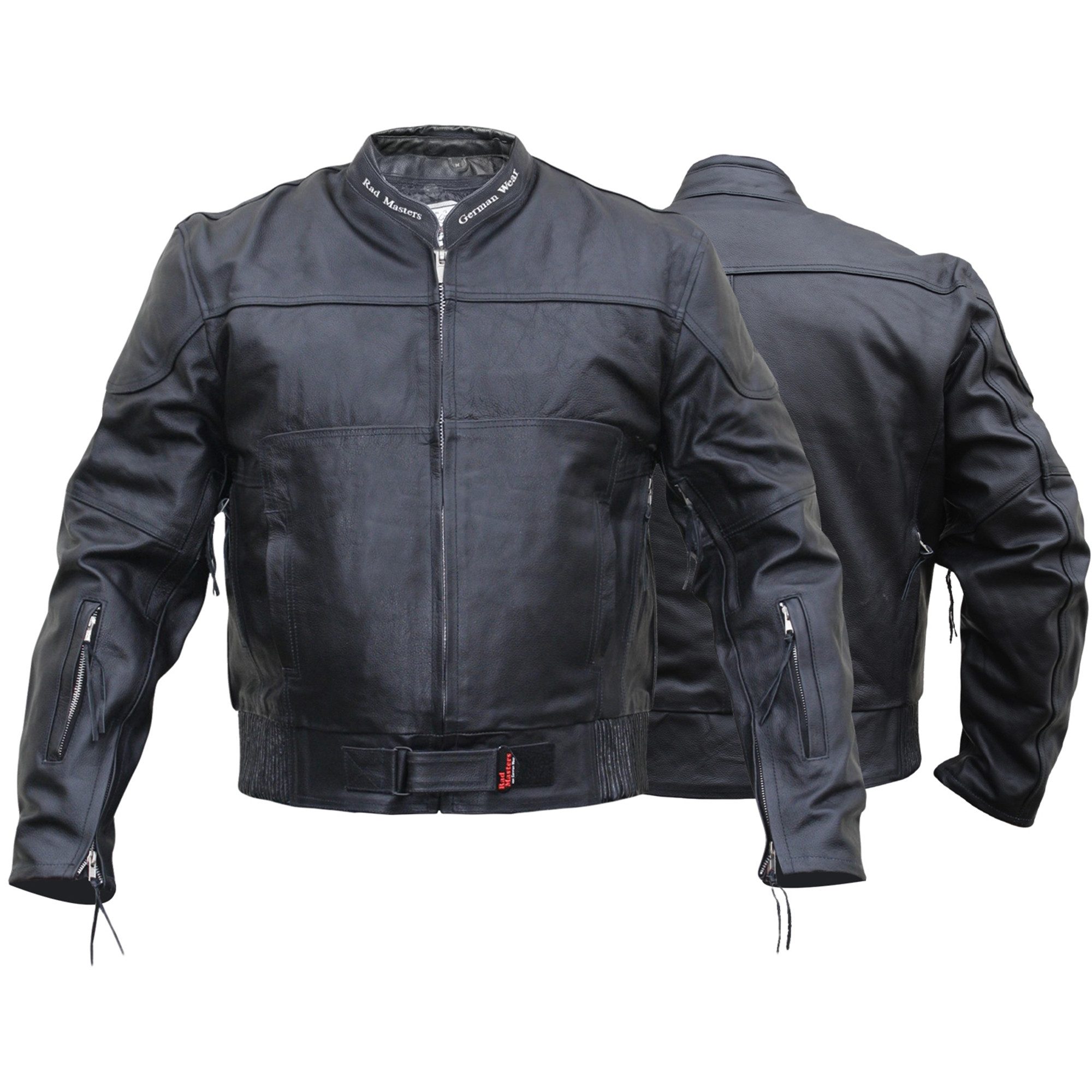 German Wear Lederjacke GW416J Black Lederjacke Motorradjacke Cruiser Jacke