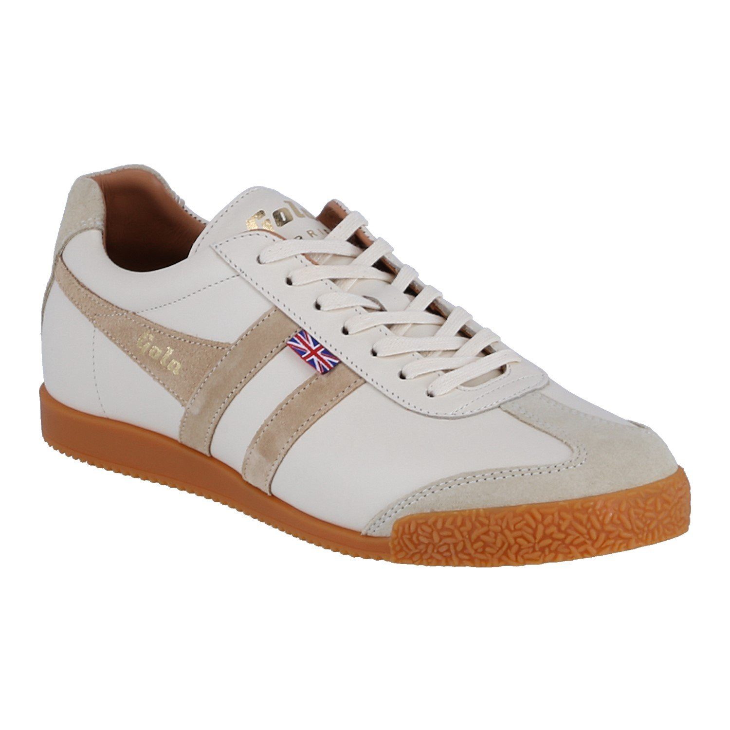 Gola Harrier Mayfair - Made in England - weiss/beige Herren Sneaker