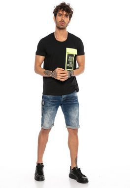 RedBridge T-Shirt Thornton mit großer Brusttasche