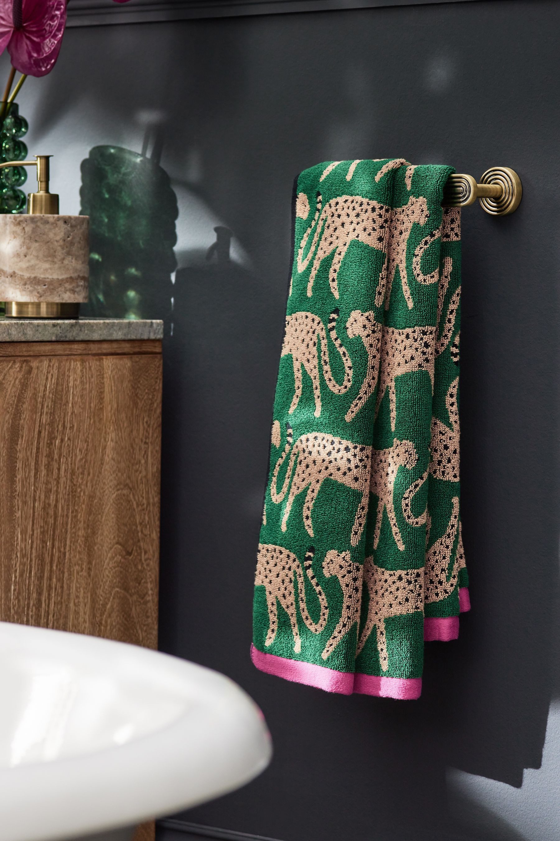 Next Handtuch Handtuch mit Gepard-Animal-Print aus Baumwolle, (1-St)