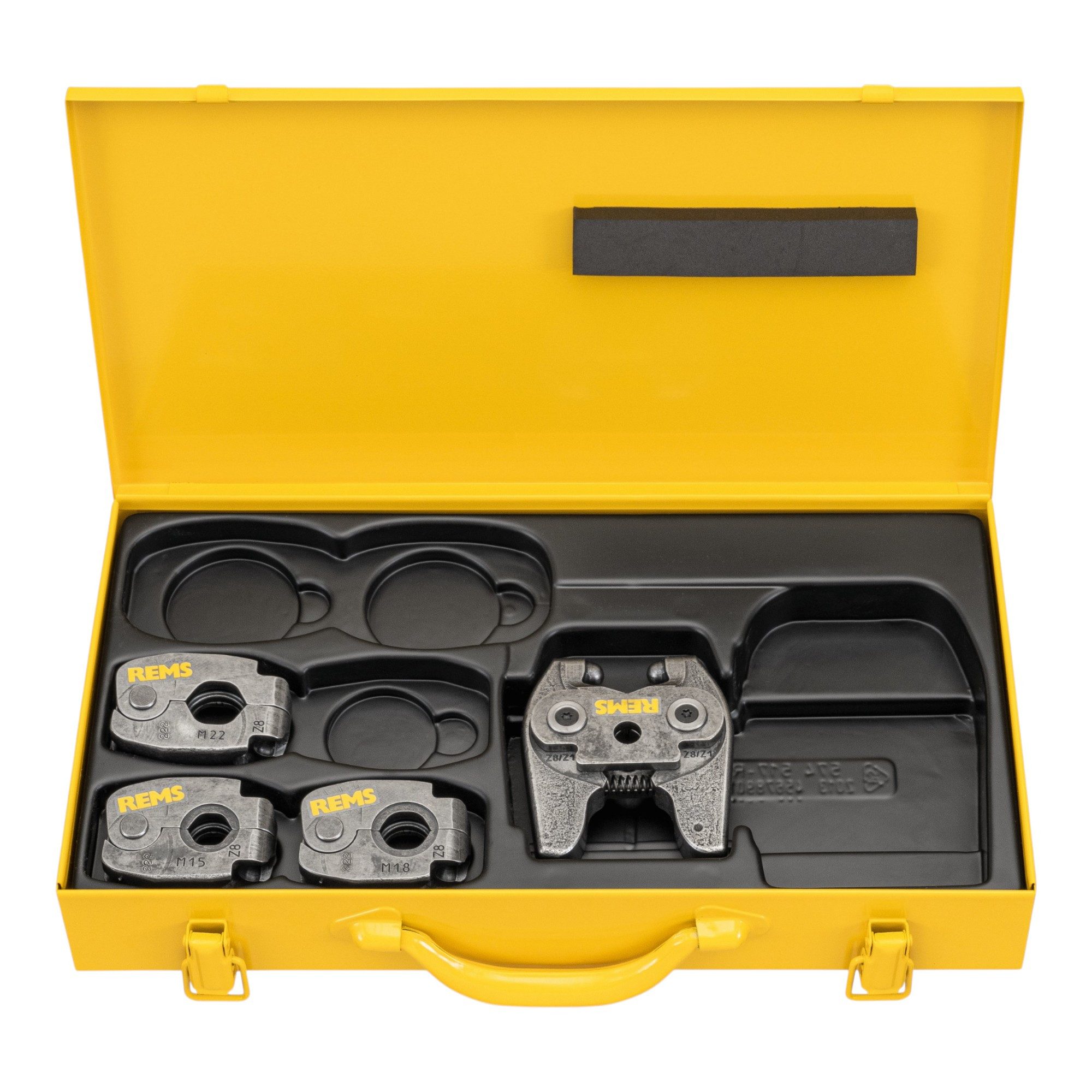 Rems S Set M 15+18+22 Mini Z8 Pressring Set im Stahlblechkasten (574614 R)