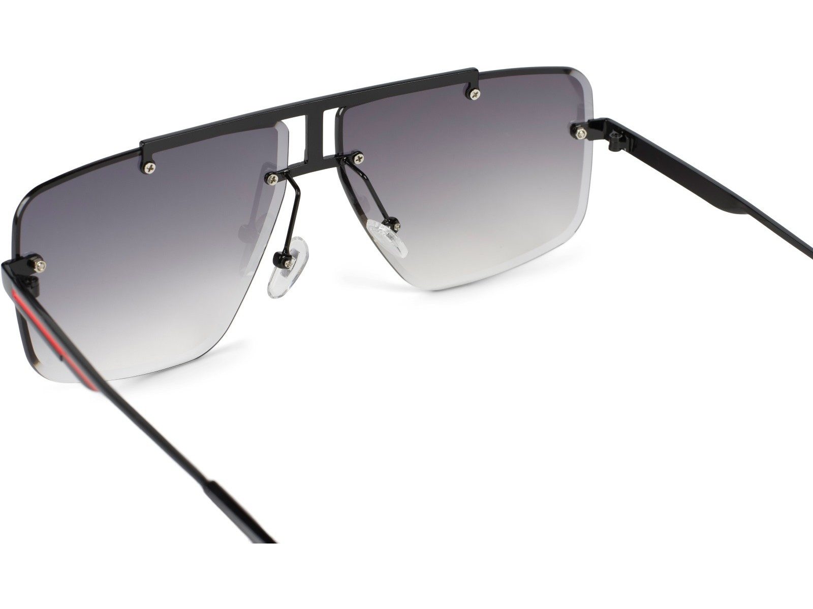 styleBREAKER Sonnenbrille Rechteckige Retro Sonnenbrille mit Diamant Schliff (1-St) Gradient