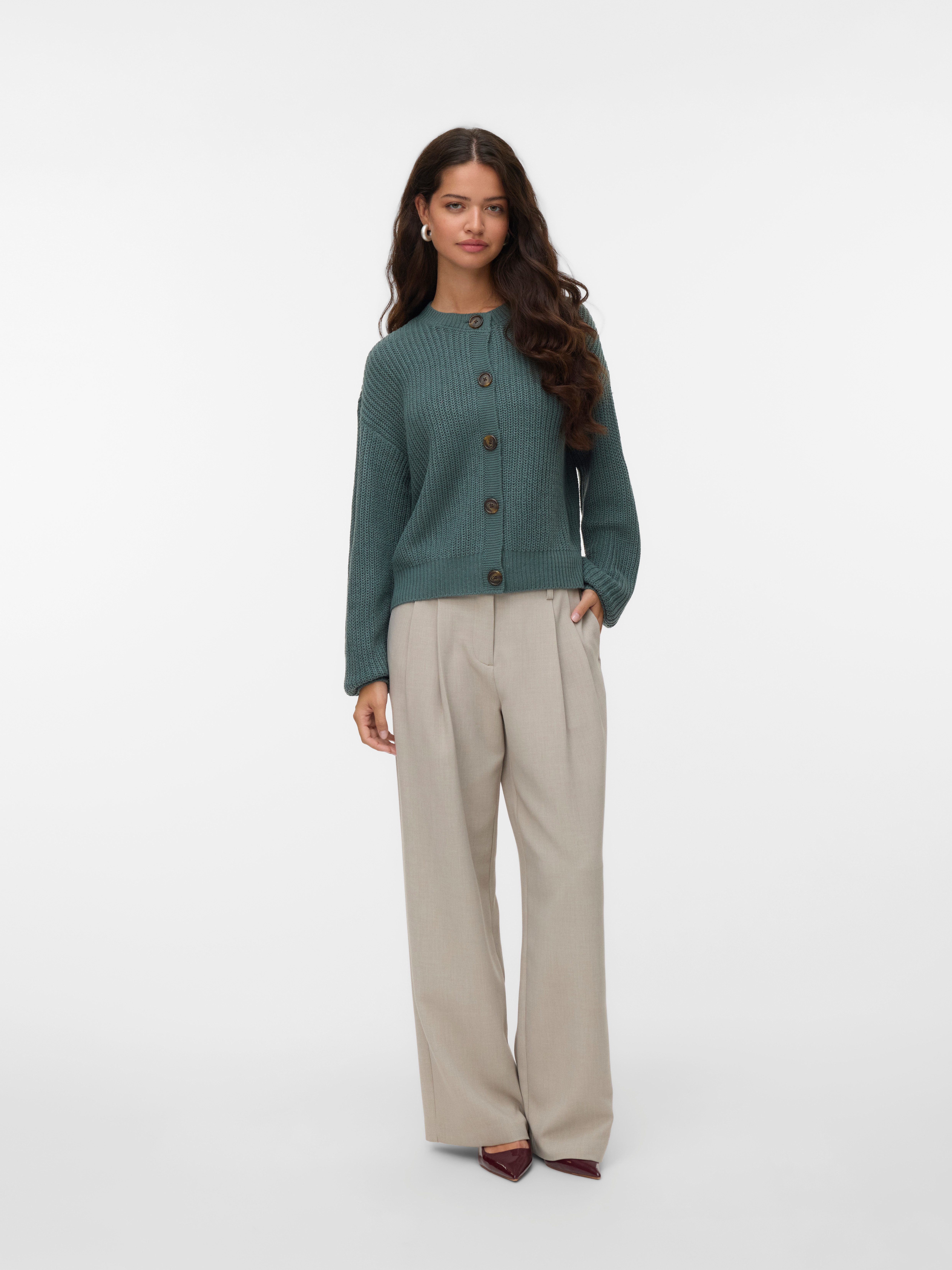 Vero Moda Strickjacke VMLEA LS O-NECK CARDIGAN NOOS