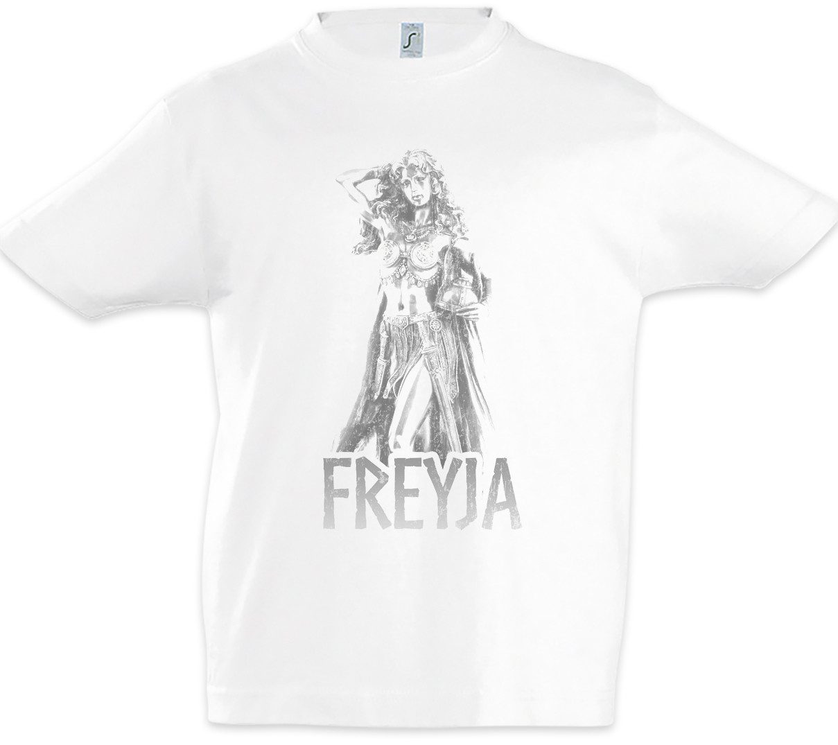 Print-Shirt Freyja Kinder T-Shirt Freya Freia Walküre Valkyrie Walhalla Odhin