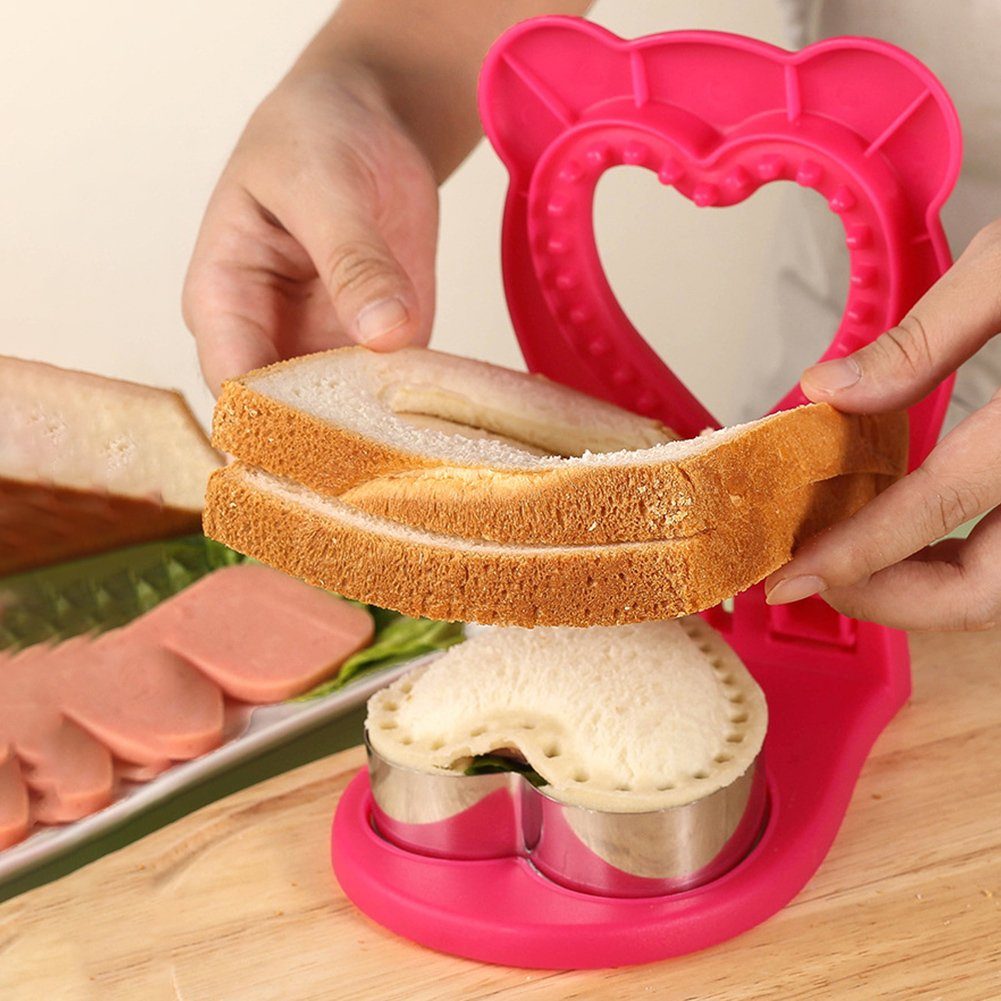Herzförmigen Formen Mit red Schneider Und Versiegelung Blusmart Sandwiches Backform