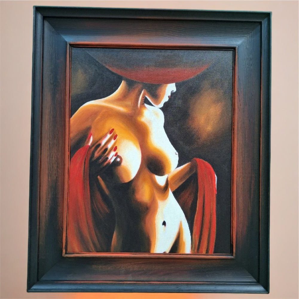 Xlmoebel Gemälde Minimalistische Ölkunst mit klaren, geometrischen Linien Sofort, Hergestellt in Europa