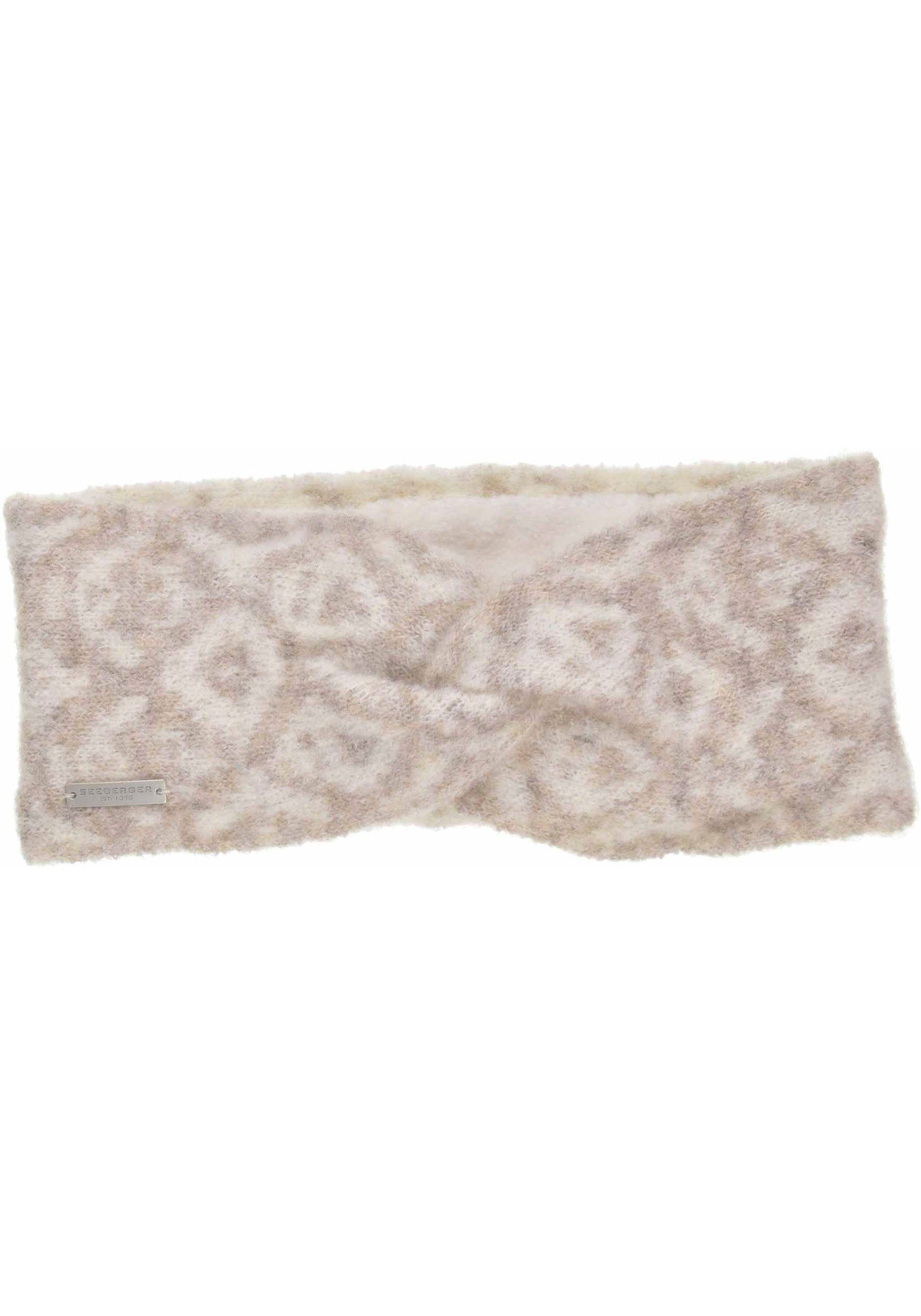 Seeberger Stirnband mit Jaquard-Strickmuster, One Size offwhite-camelfarben