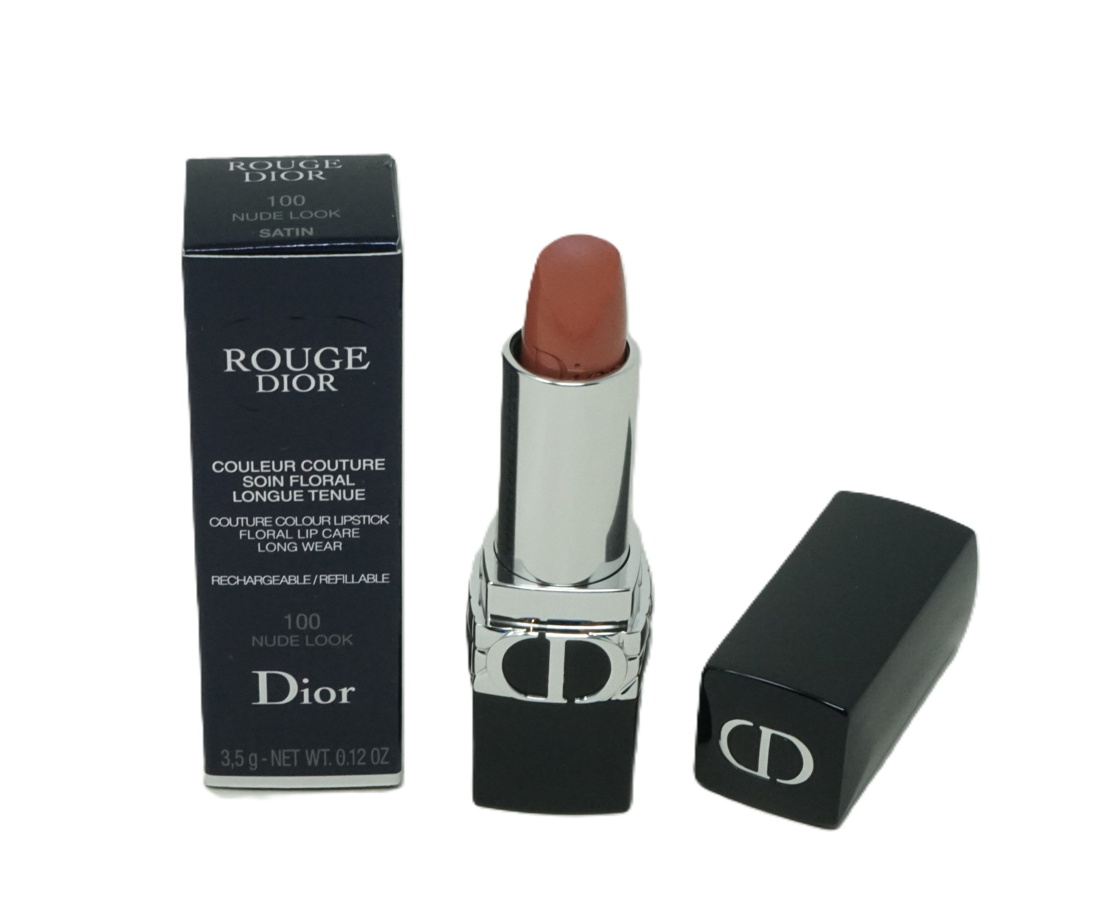 Dior Lippenstift Dior Rouge Floral lip care 100 Nude Look 3,5 ml
