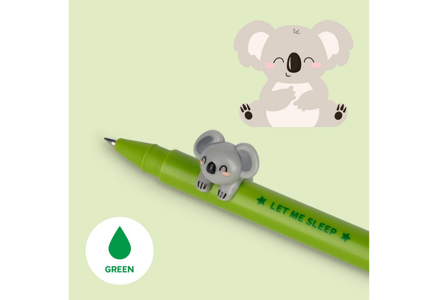 Thumbnail - Legami Gelschreiber LEGAMI Gelstift Lovely Friends KOALA Schreibfarbe grün