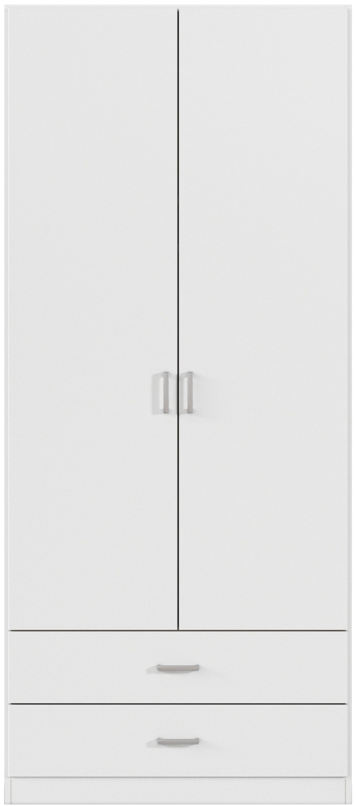 rauch Drehtürenschrank Kleiderschrank Garderobe GAMMA Breiten 91/136/181/226/271/315/360 cm (in 3 Ausstattungen BASIC/CLASSIC/PREMIUM (inkl. SOFT-CLOSE-Funktion) mit Schubladen, verschiedene Griff-Varianten TOPSELLER MADE IN GERMANY