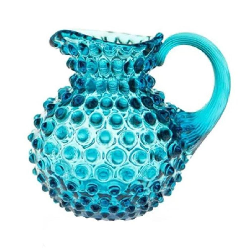 KLIMCHI Karaffe Studio kleine Karaffe Hobnail Aquamarine Blau (500ml)