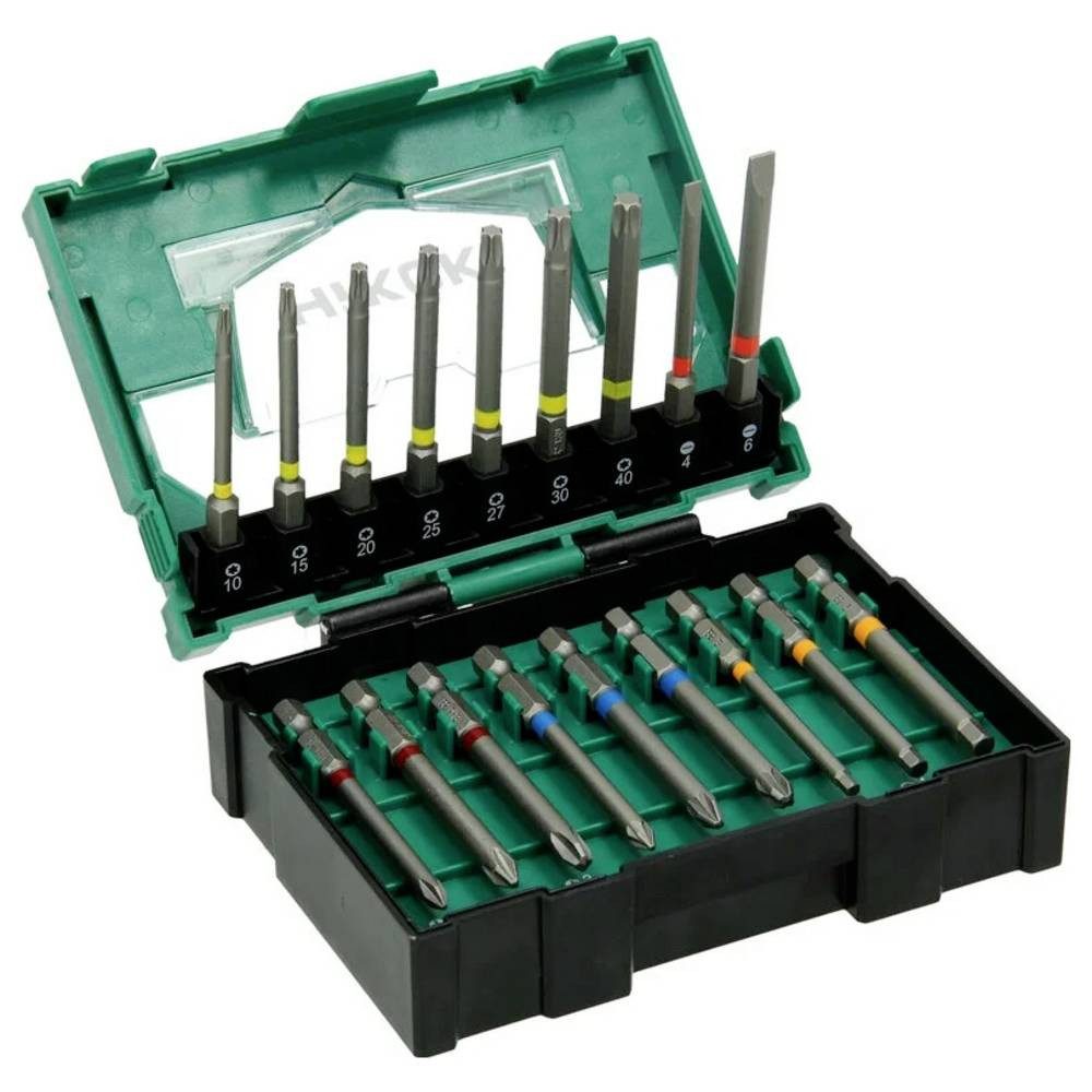 HiKOKI Bit-Set Bit-Set T-Profil, Schlitz, Kreuzschlitz Phillips, Kreuzschlitz, inkl. Bithalter