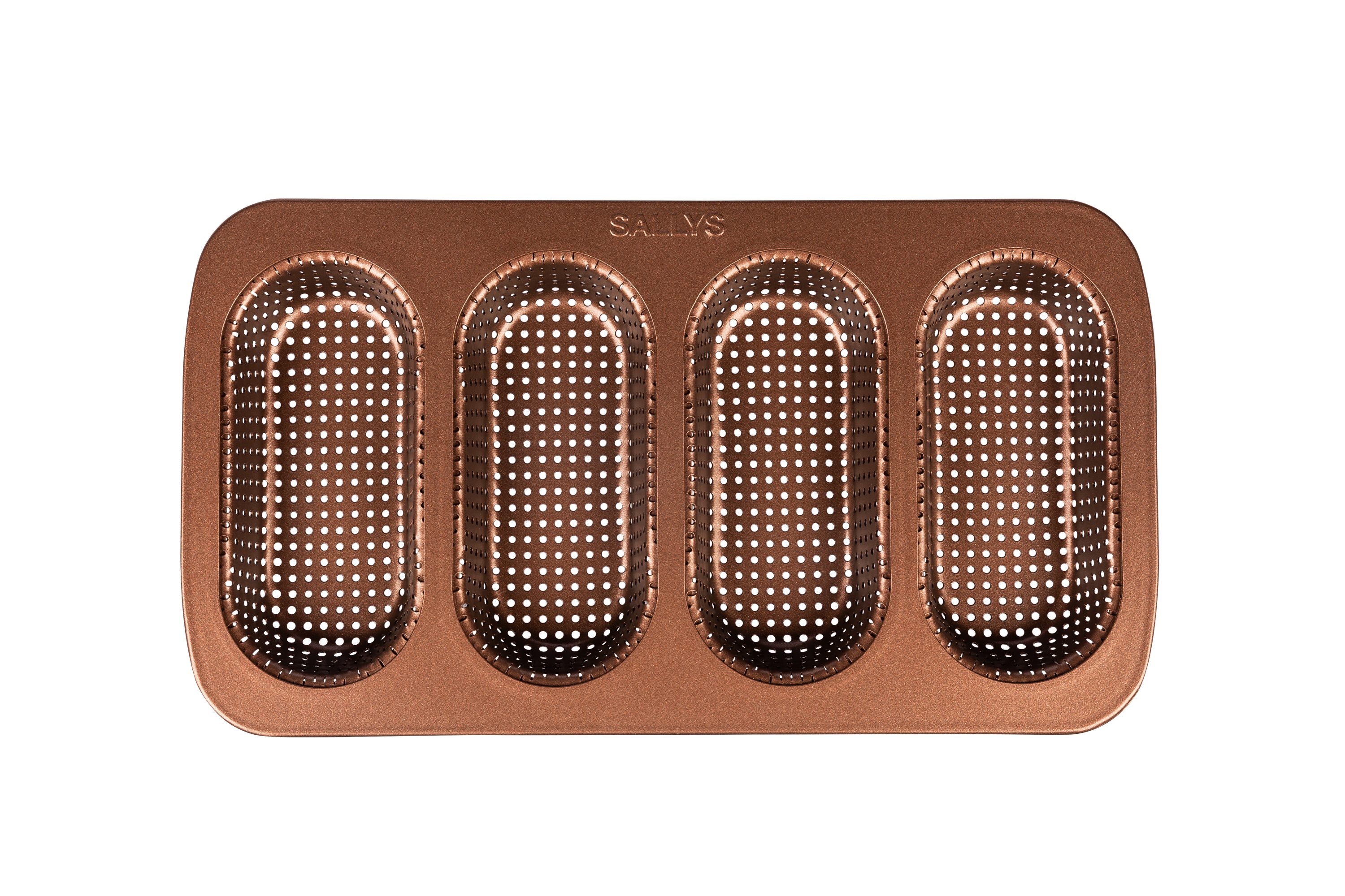 Sallys Baguetteblech - Mini Baguetteblech für 4 Baguettes