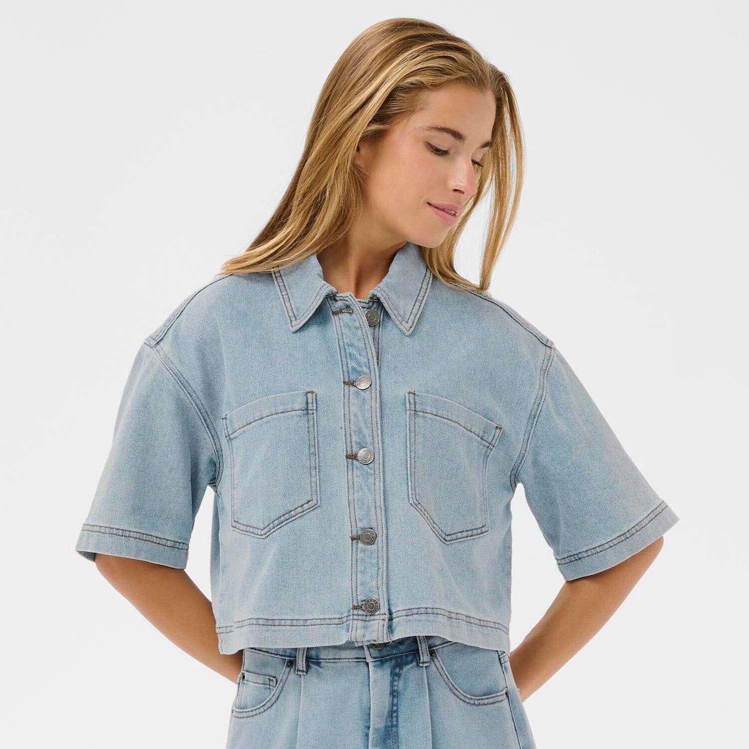 KAFFE Jackenblazer KAminna Denim Shirt